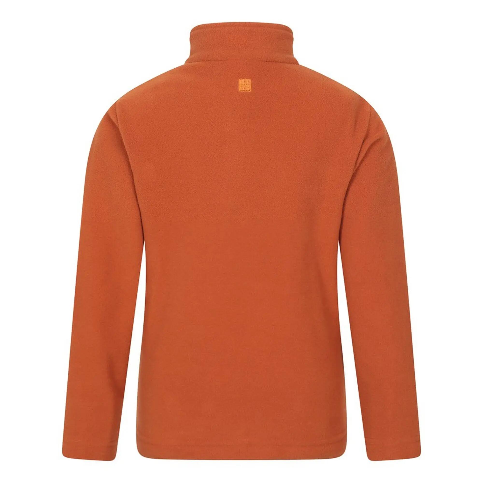 "Camber II" Fleecejacke mit halbem Reißverschluss für Kinder Rostfarben 2/4