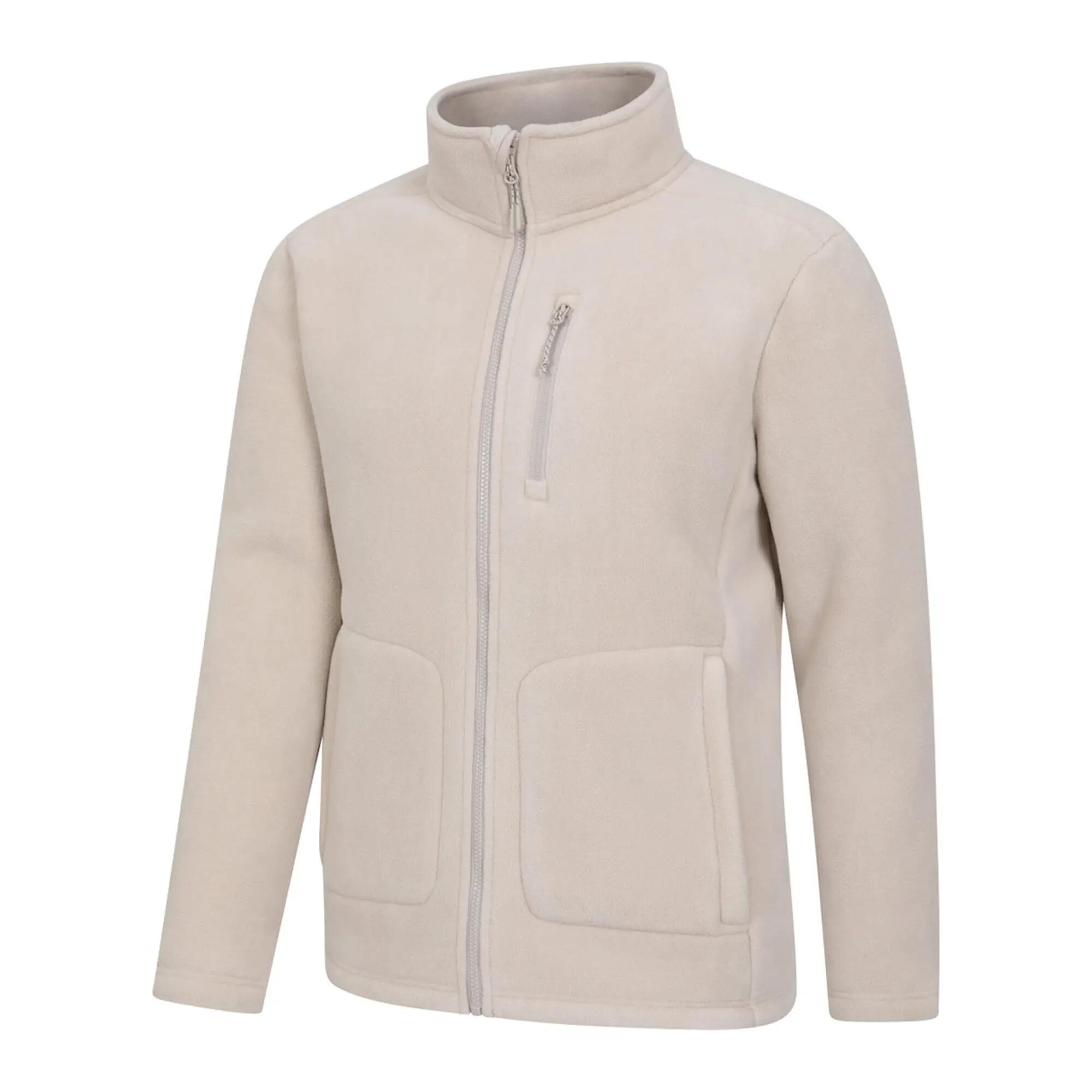 Mens Highland Full Zip Fleece (Beige) 3/4