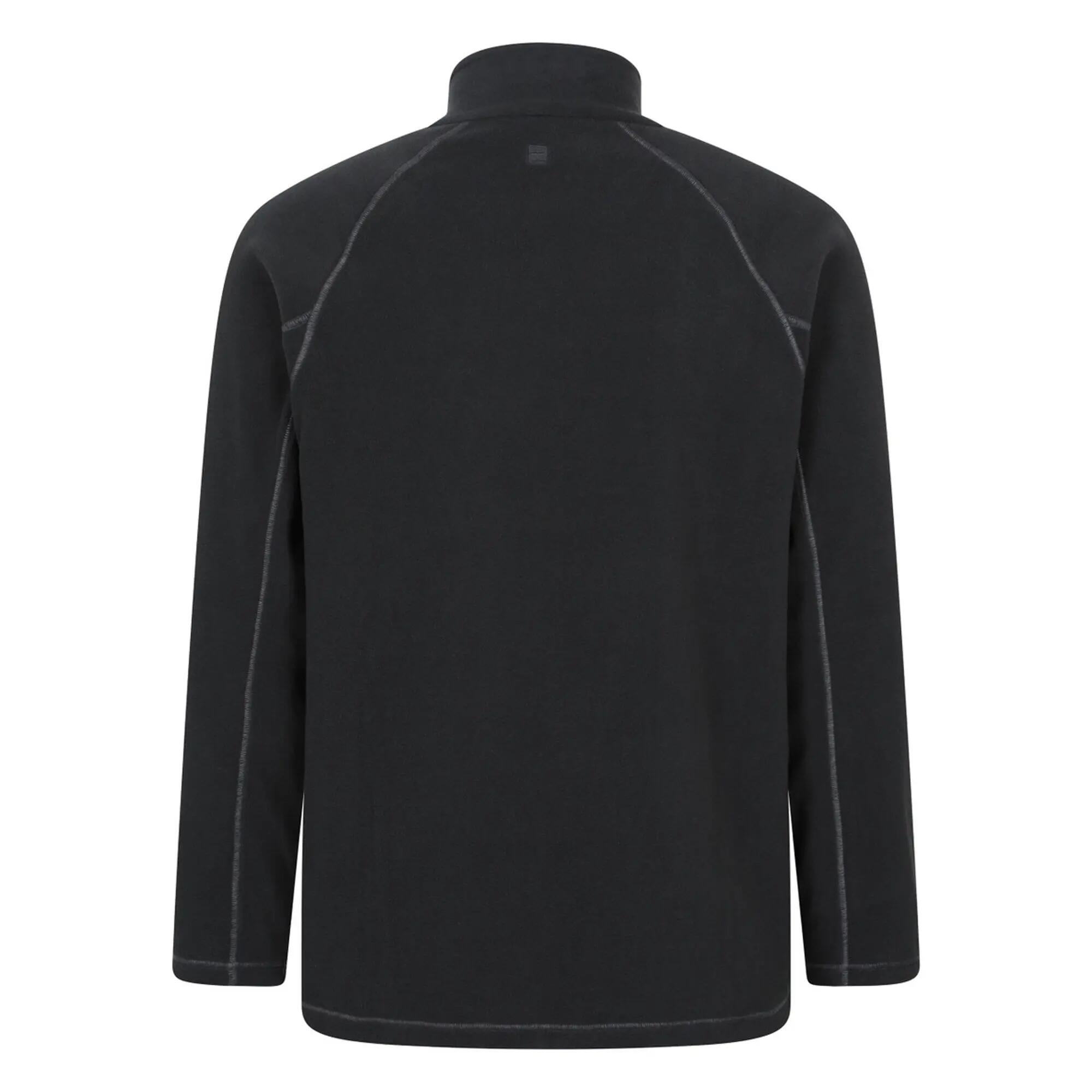 Mens Ashbourne Full Zip Fleece Jacket (Black) 2/4