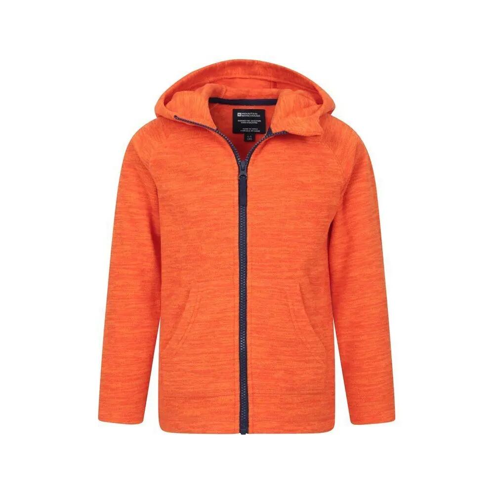 "Snowdonia" Hoodie mit durchgehendem Reißverschluss für Kinder Mädchen Orange 5/5