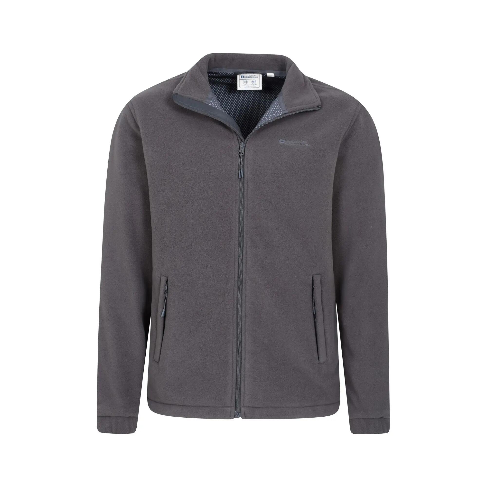 "Bernard II" Fleecejacke winddicht für Herren Dunkelgrau 5/5