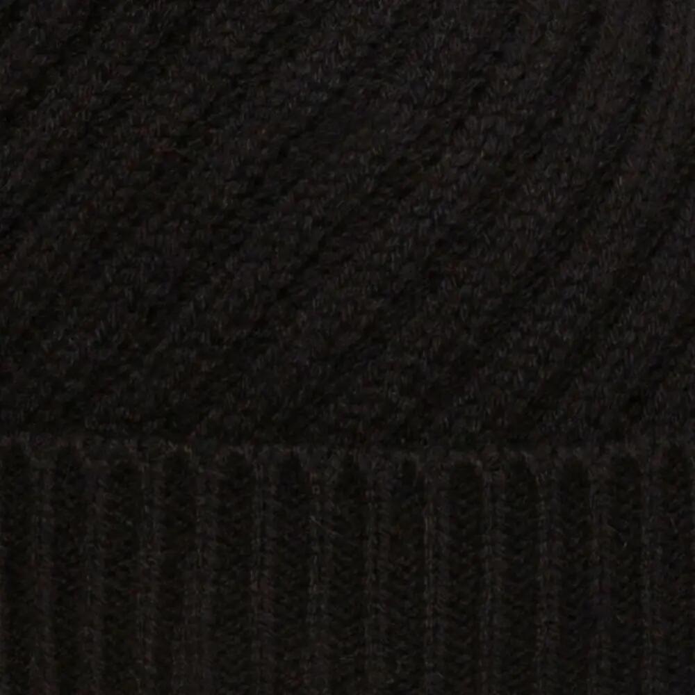 Mulheres/Ladies Twisted Knitted Beanie (Preto) 6/6