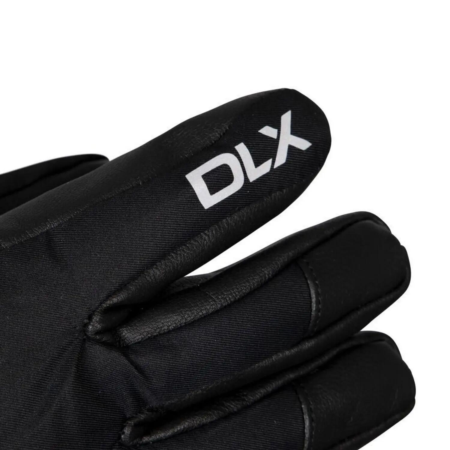 Luvas de Ski Dirin em pele para senhora e senhora (Preto) 6/6