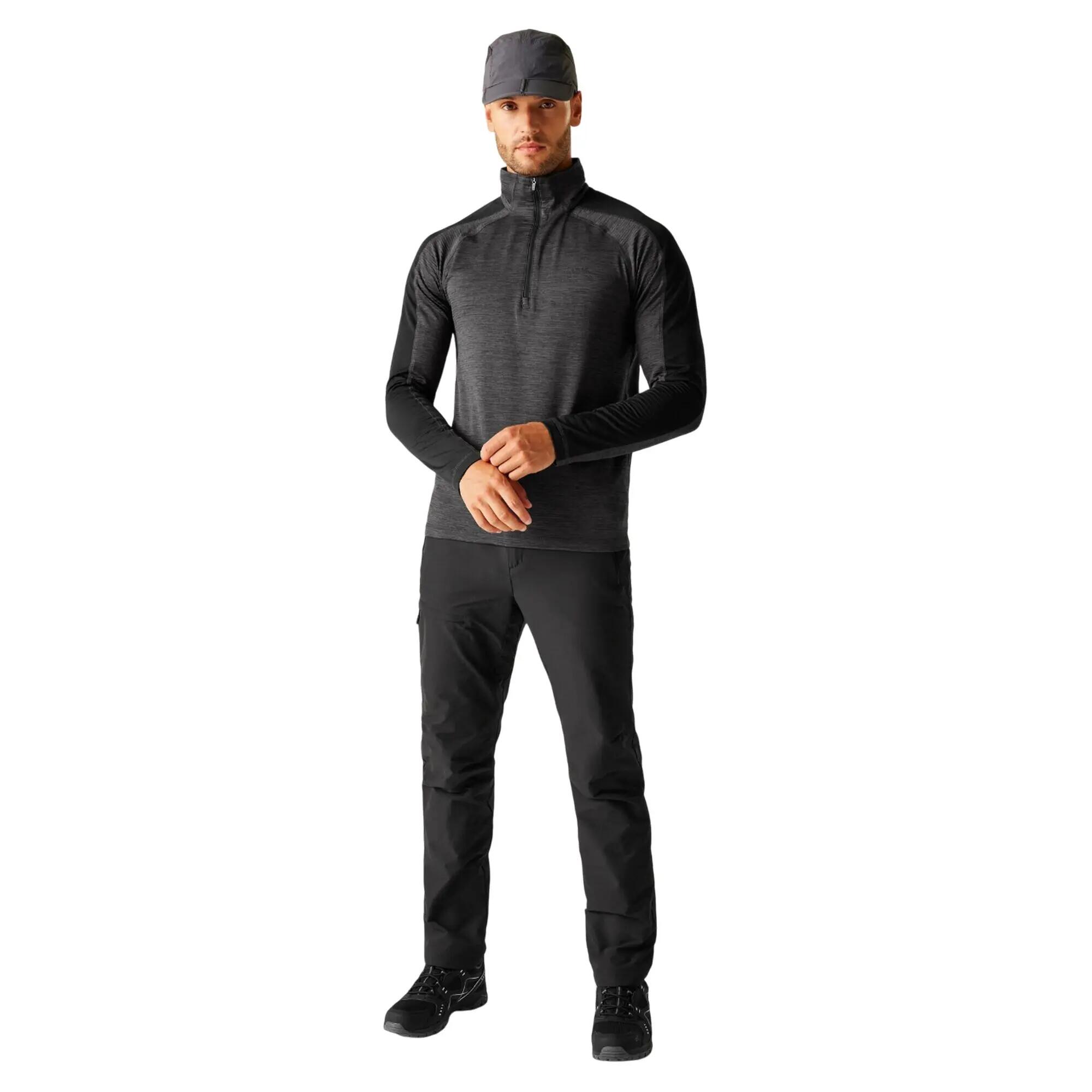 Giacca In Pile Uomo Regatta Hepley Cenere Nero 7/7