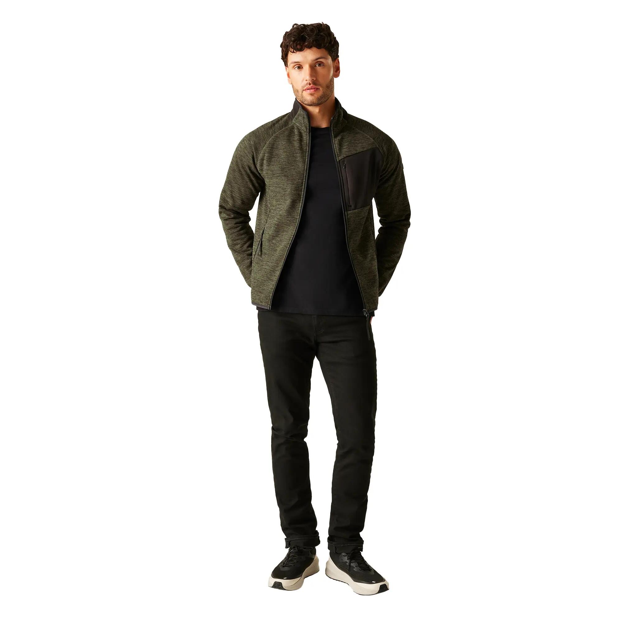 Mens Salzance Fleece Top (Olive Night) 6/6