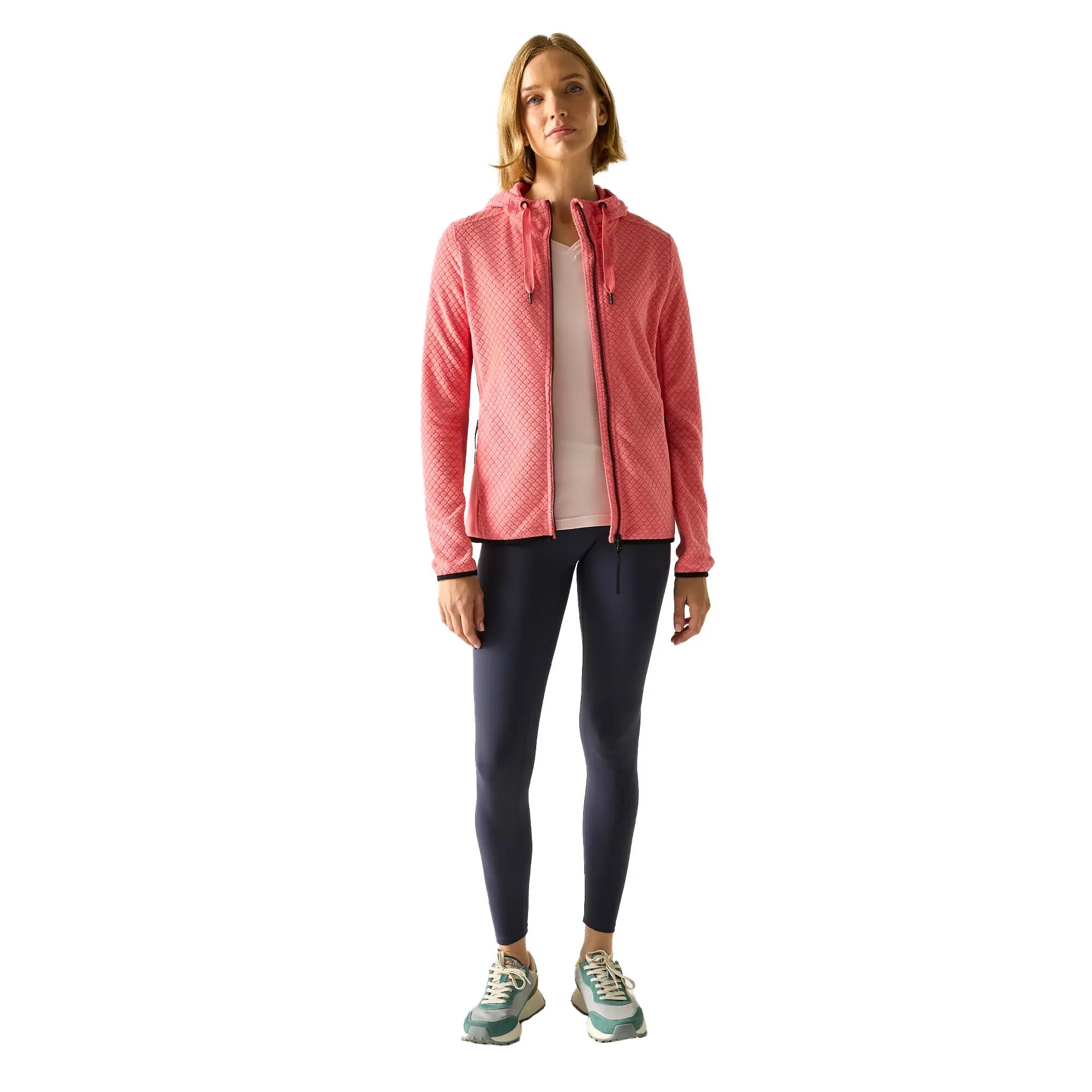 Veste Polaire À Capuche ELLULA Femme (Corail) 6/6