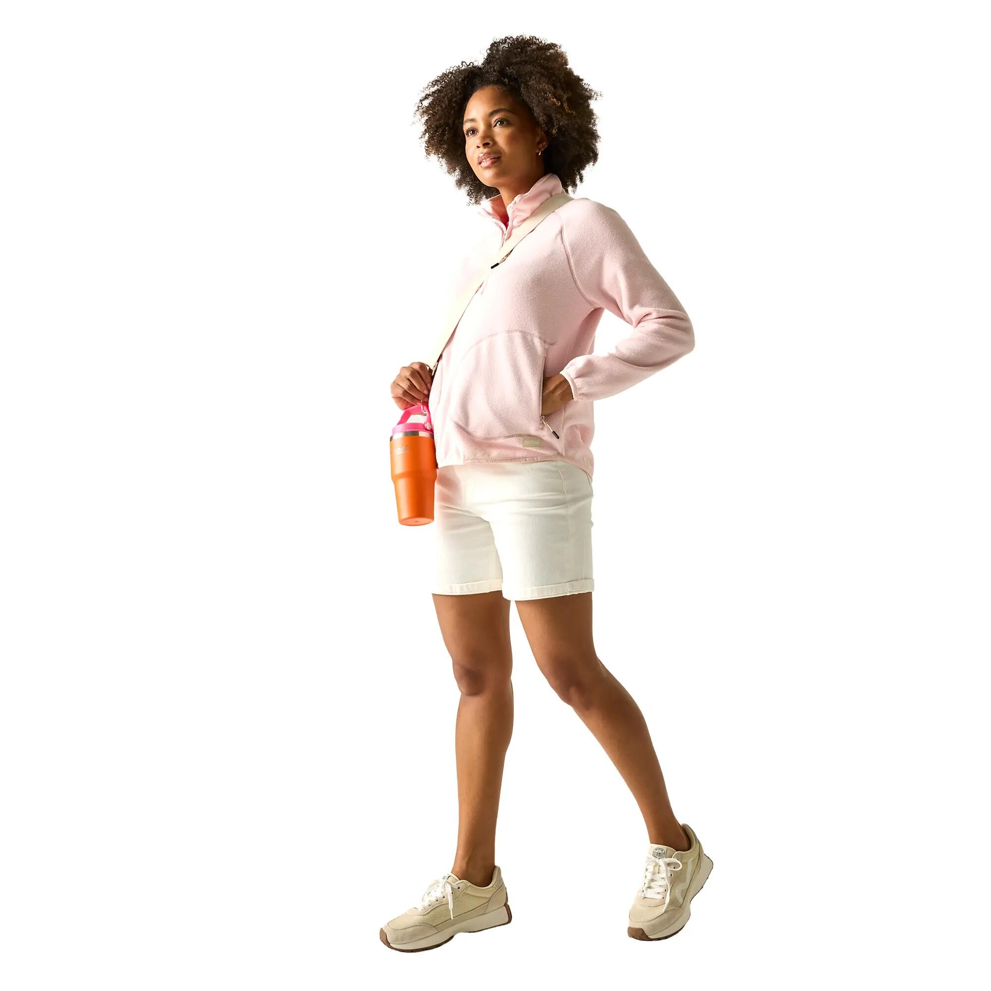 Camisola de Lã Quarto de Fecho Frankie Mulher (Rosa Haze) 6/6