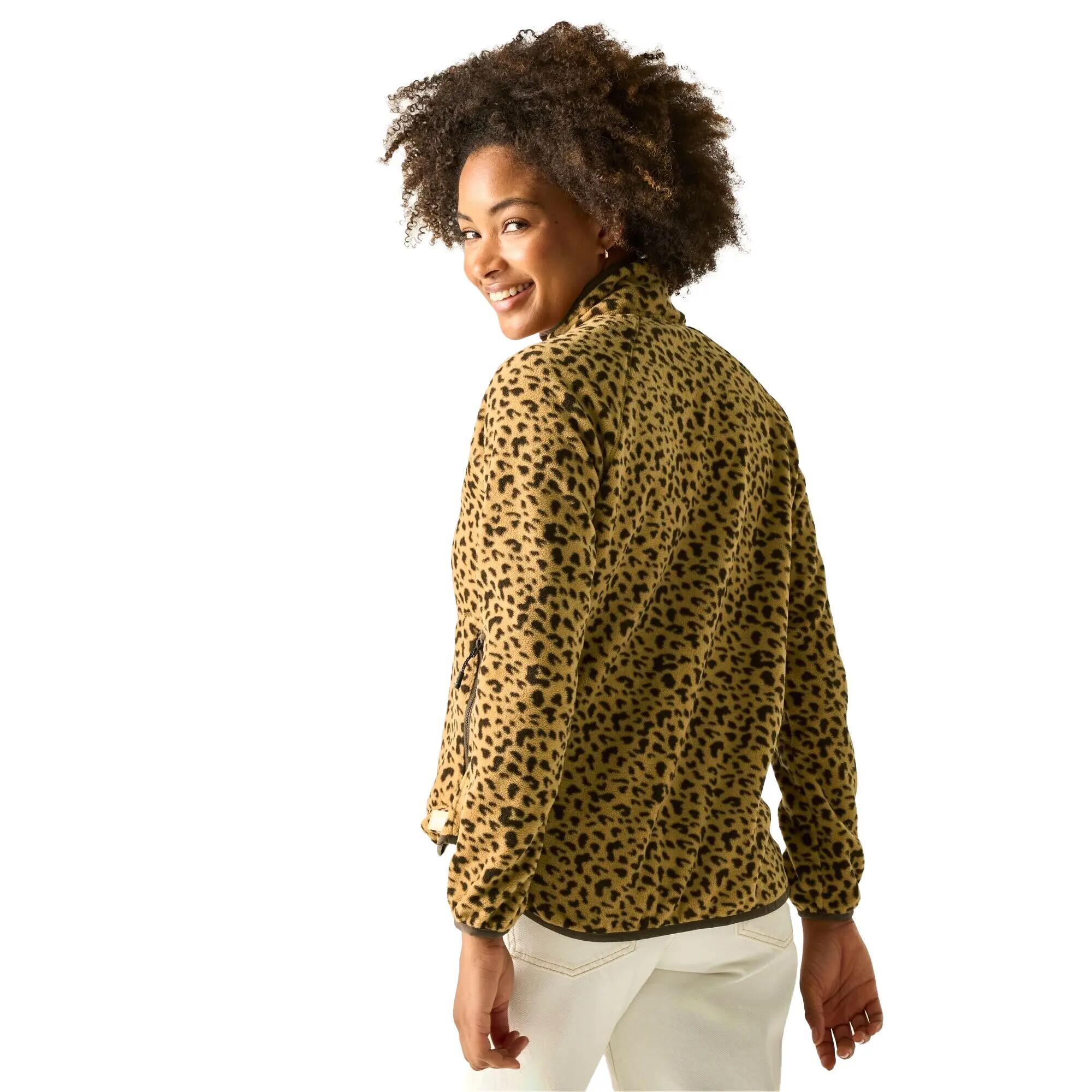 Felpa In Pile Leopardato Mezza Cerniera Donna Regatta Frankie Leopardo 6/6