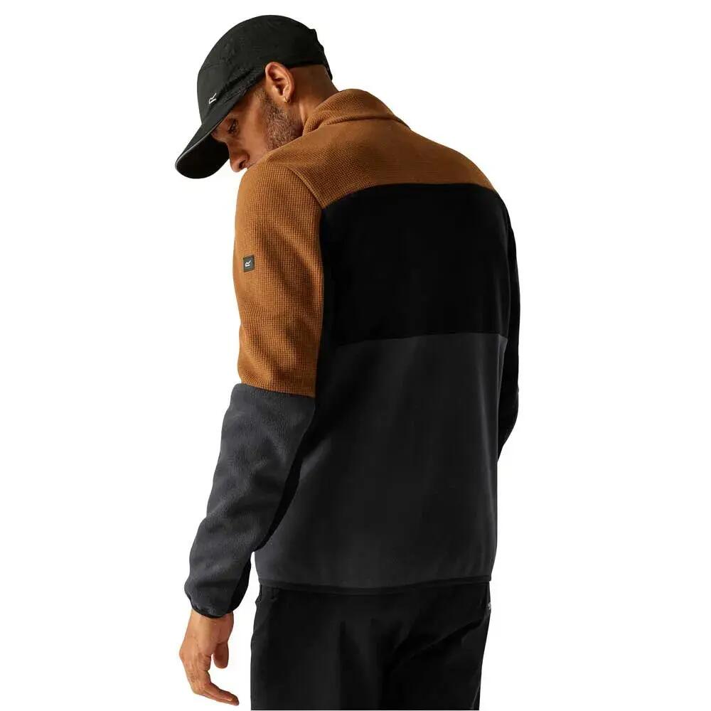 Veste Polaire Col Montant ORMONT Homme (Marron / Noir / Anthracite) 6/6