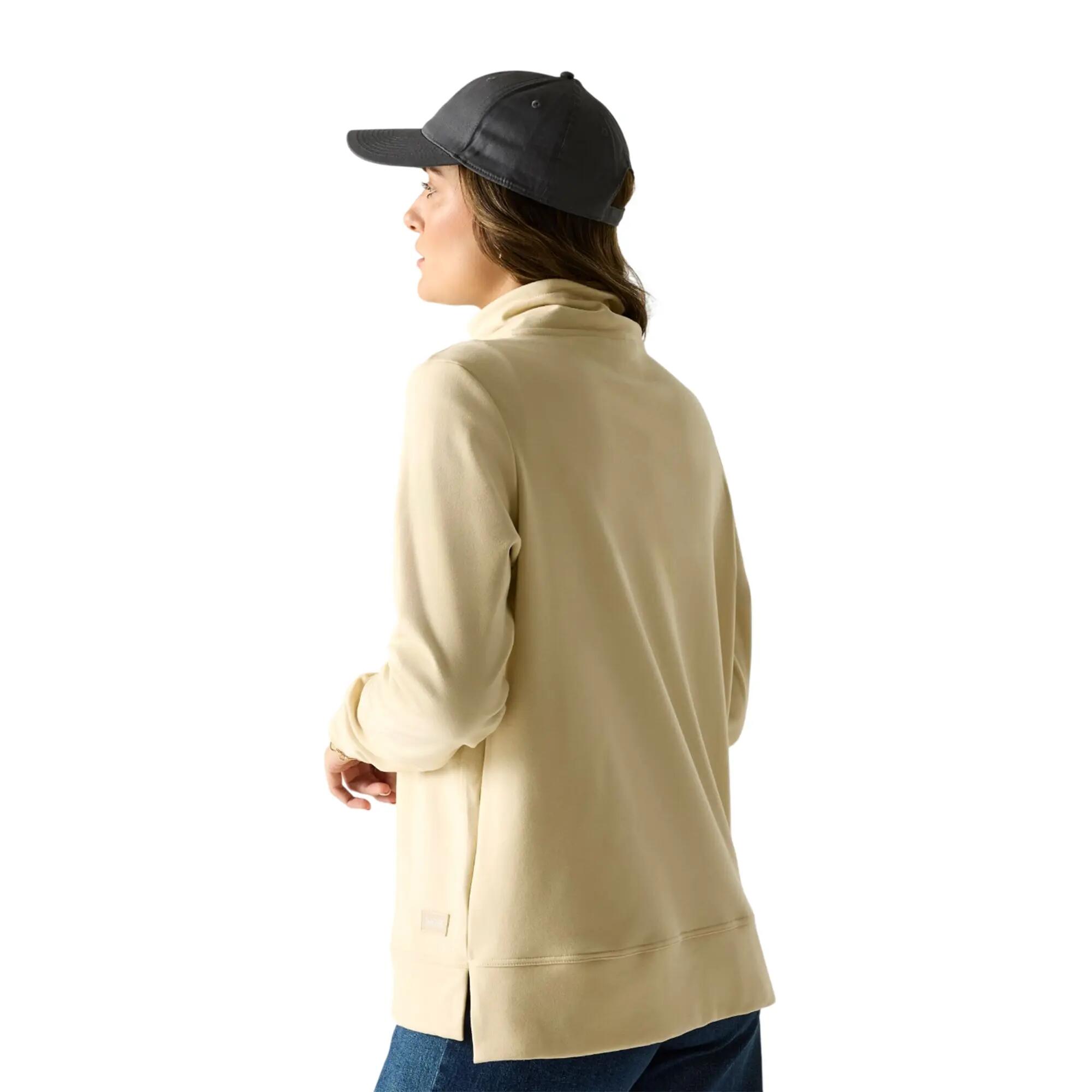 Dames Demmi Quarter Zip Fleece Top (Lichte vanille) 6/7