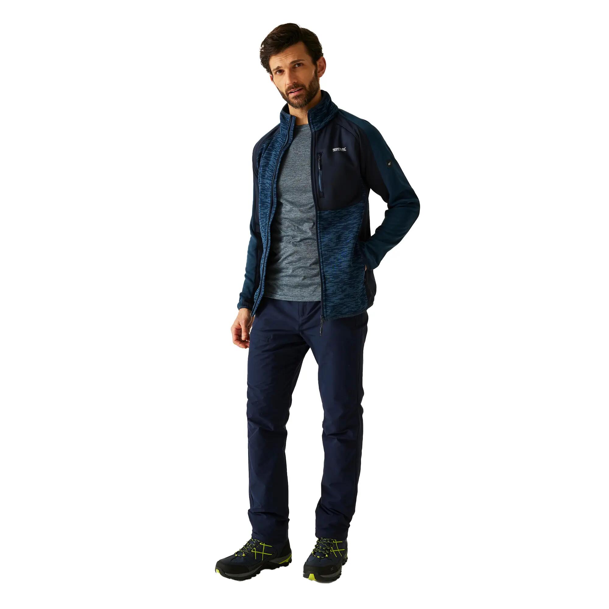 Felpa In Pile Uomo Regatta Oakar Moonlight Denim Blu Navy 6/6