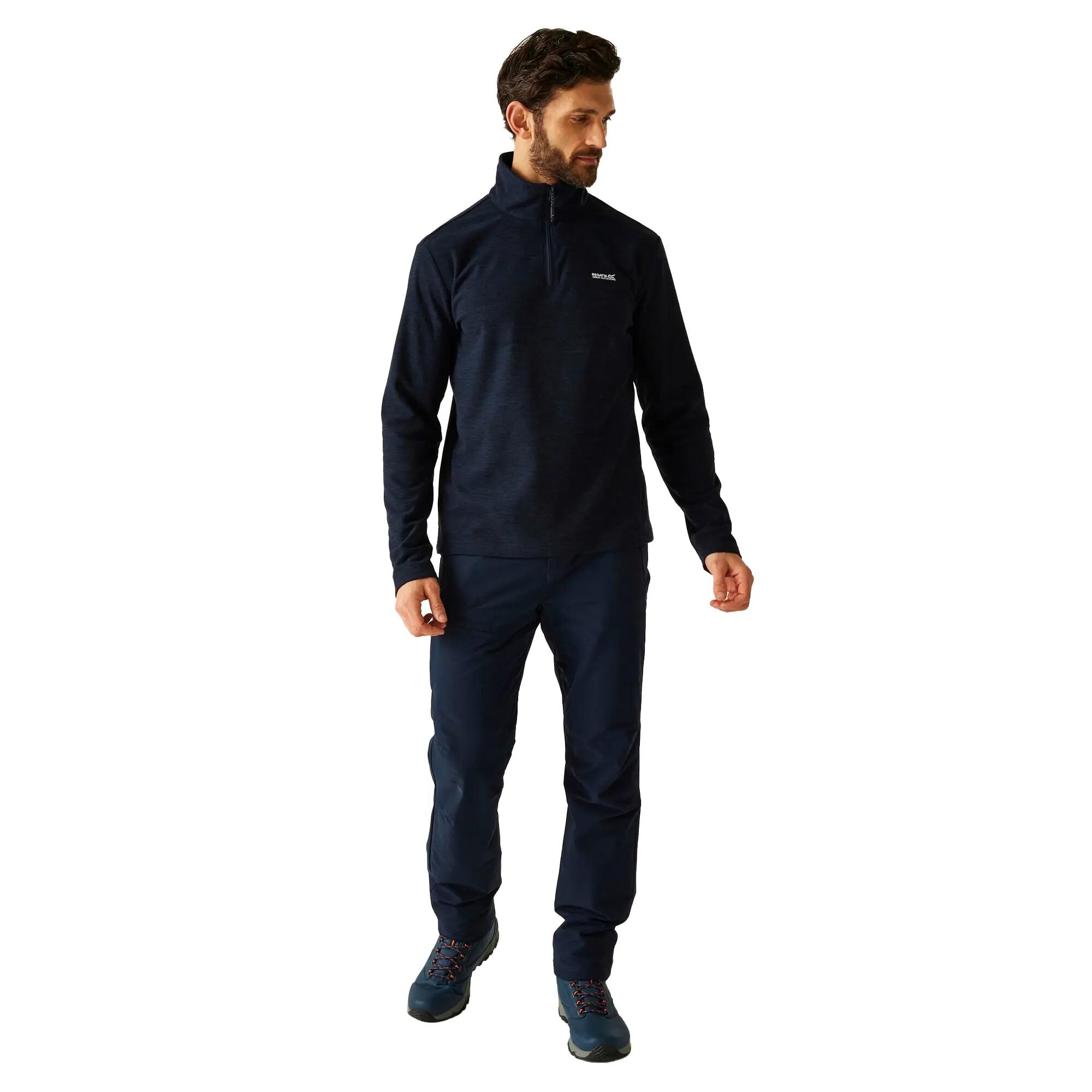 Haut Polaire À Col Montant Zippé THOMPSON Homme (Bleu Marine) 6/6