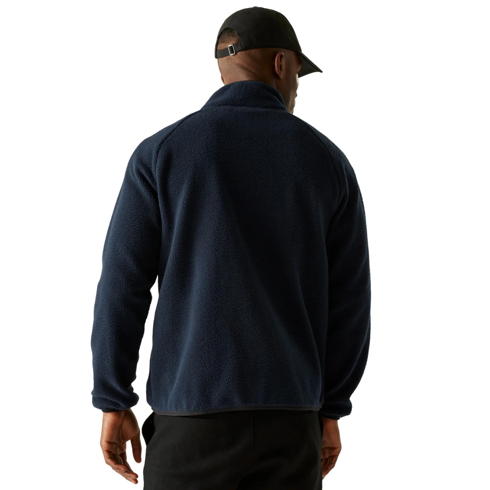 Mens Frankie Borg Fleece Jacket (Navy) 6/6