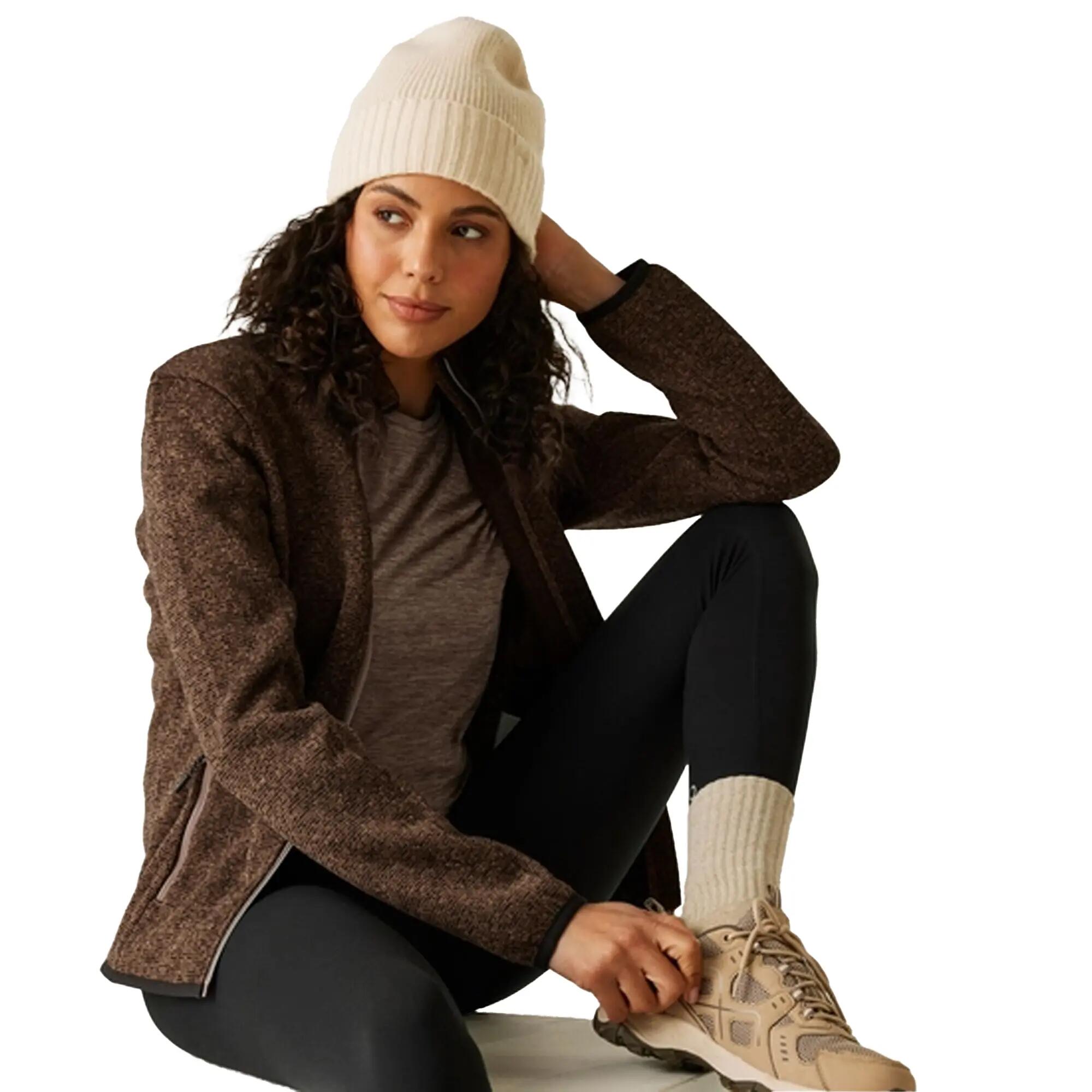 "Newhill" Fleecejacke für , Durchgehender Reißverschluss Damen Mokka 7/7
