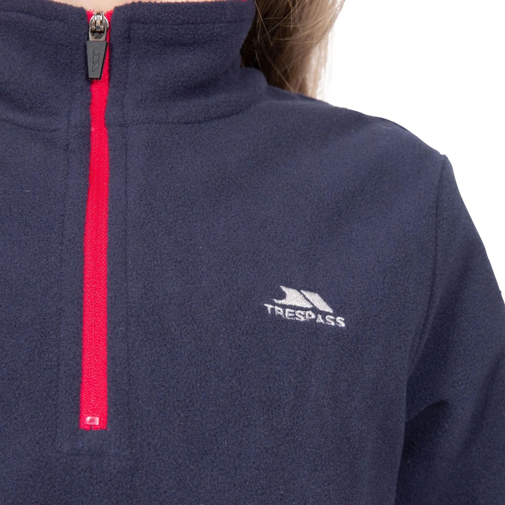 Childrens/Girls Sybil Micro Fleece (NAVY) 7/7