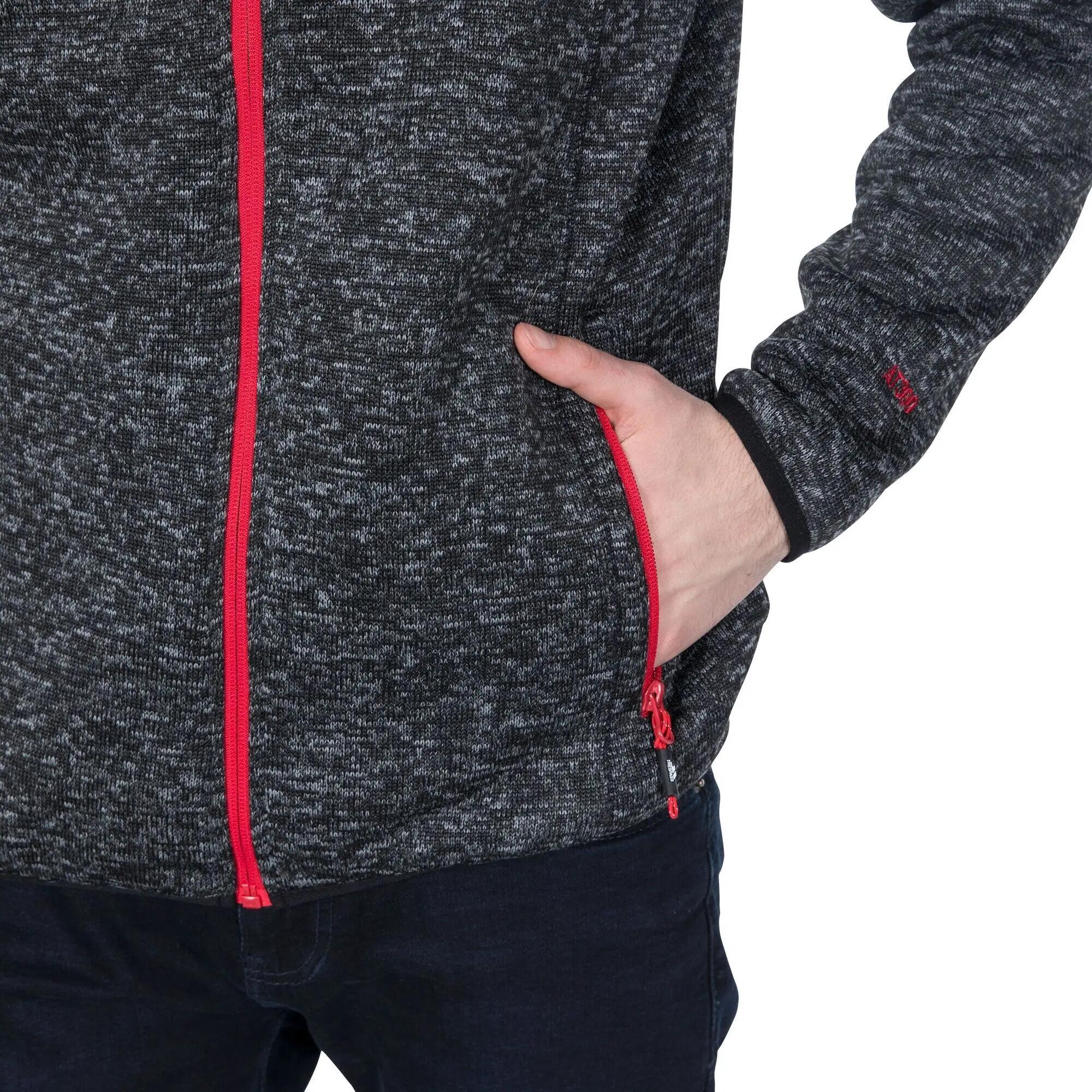 Mens Odeno Fleece Jacket (Black Marl) 7/7