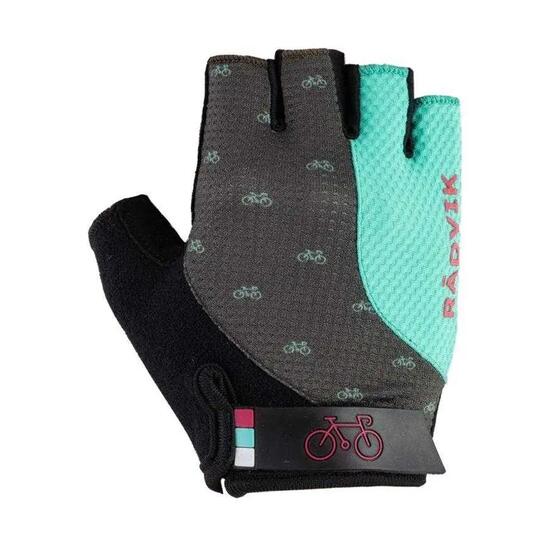 Donna Senza Dita Rotonda Guanti Da Ciclismo Radvik Turchese Grigio Nero