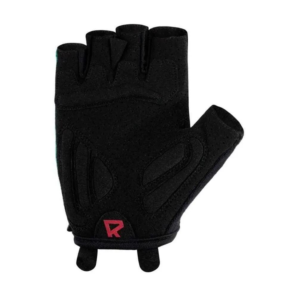 Luvas de Ciclismo Sem Dedos Redondo Mulher (Turquesa / Cinzento / Preto) 2/3