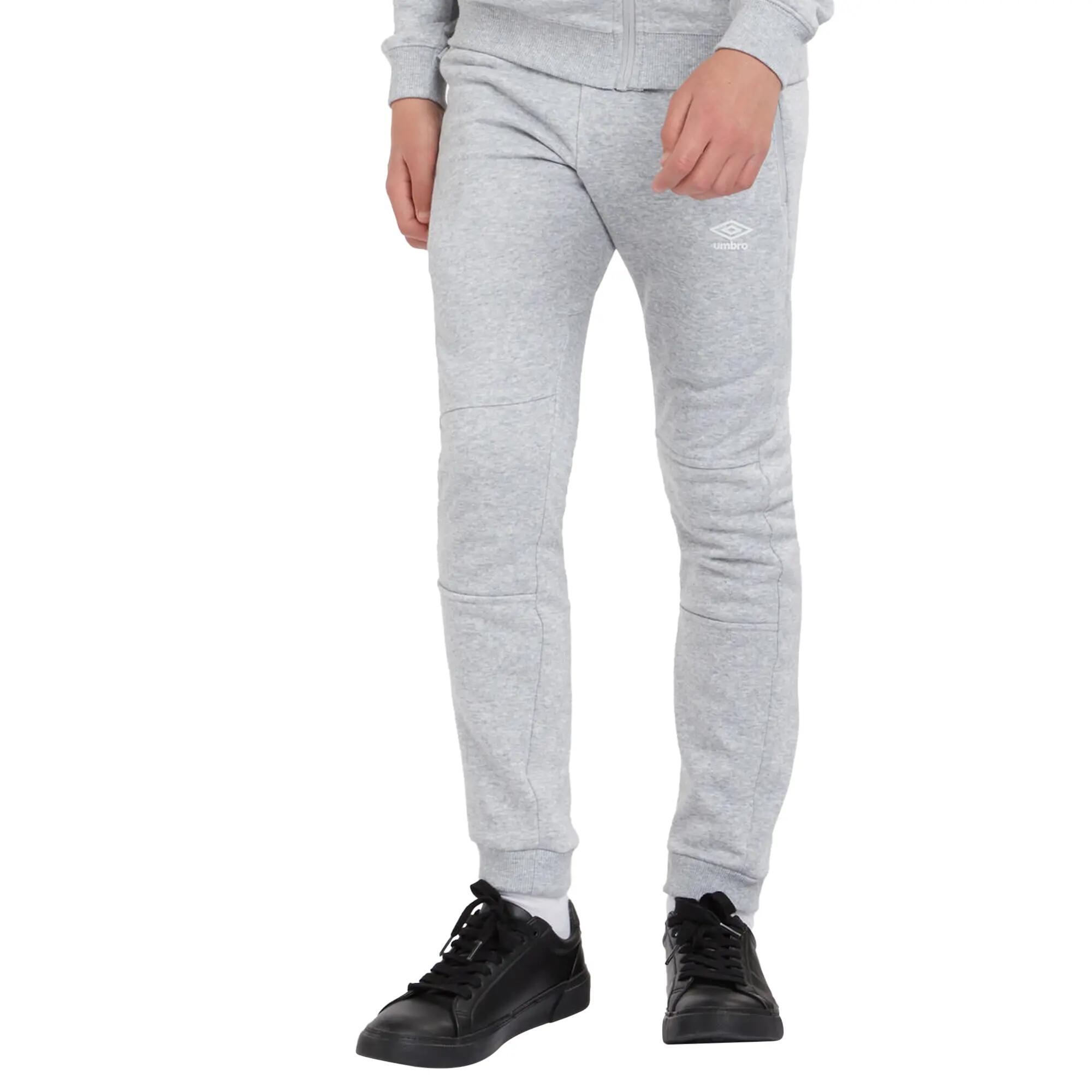 Pantalon De Jogging CLUB LEISURE Homme (Gris Chiné / Blanc) 5/5