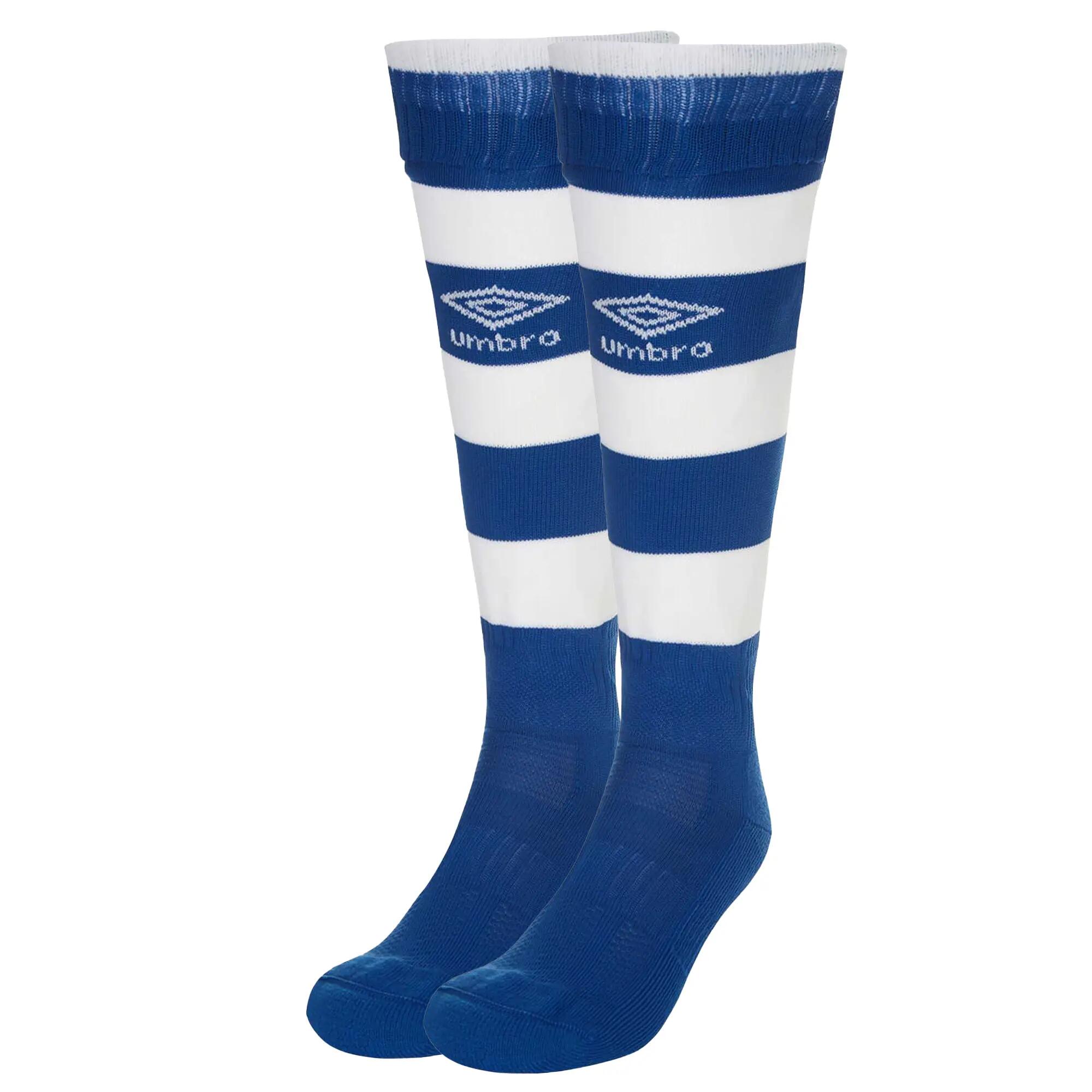 Mens Hoop Stripe Socks (Royal Blue/White) 5/5