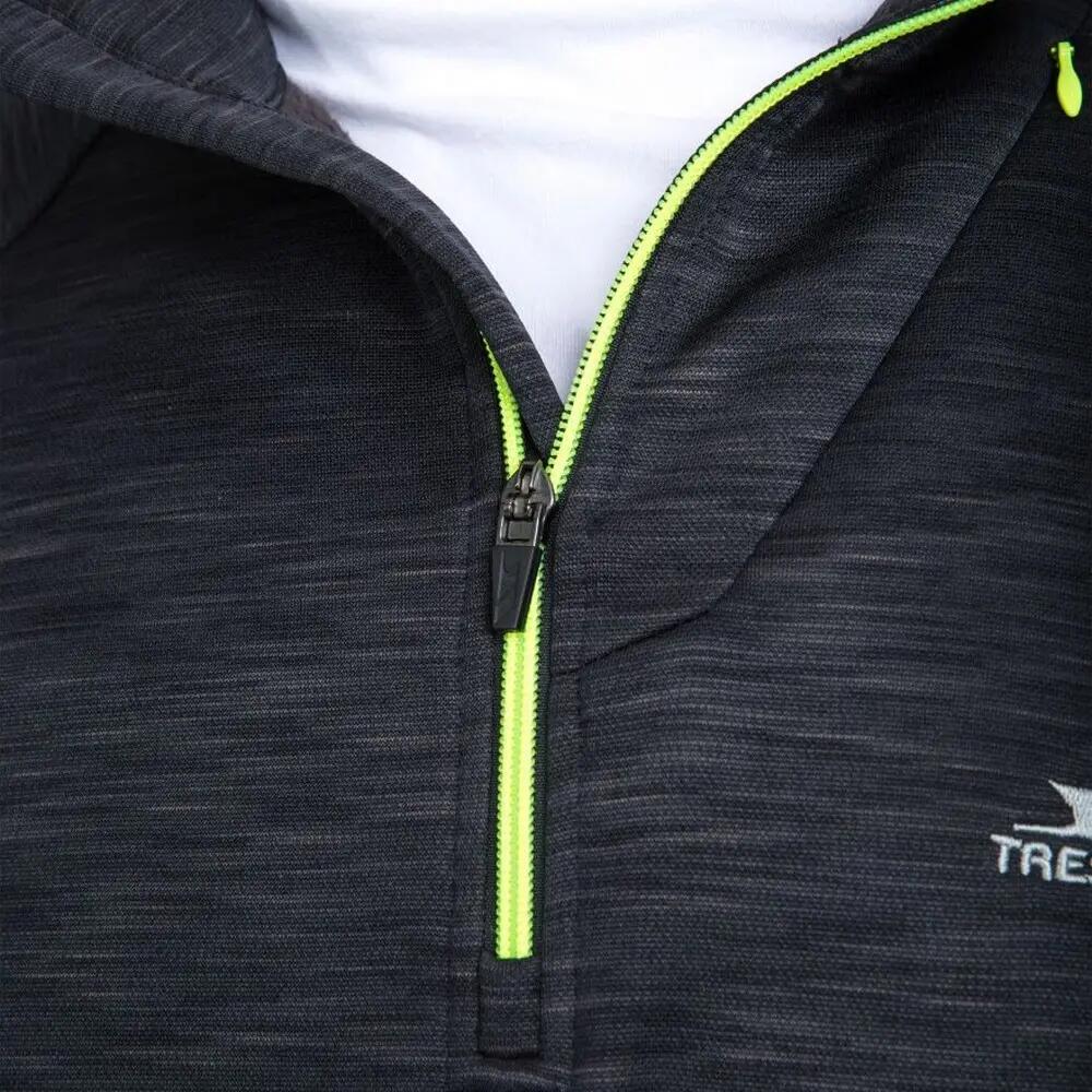 Heren Collins Half Zip Fleece Vest (Zwart) 7/7