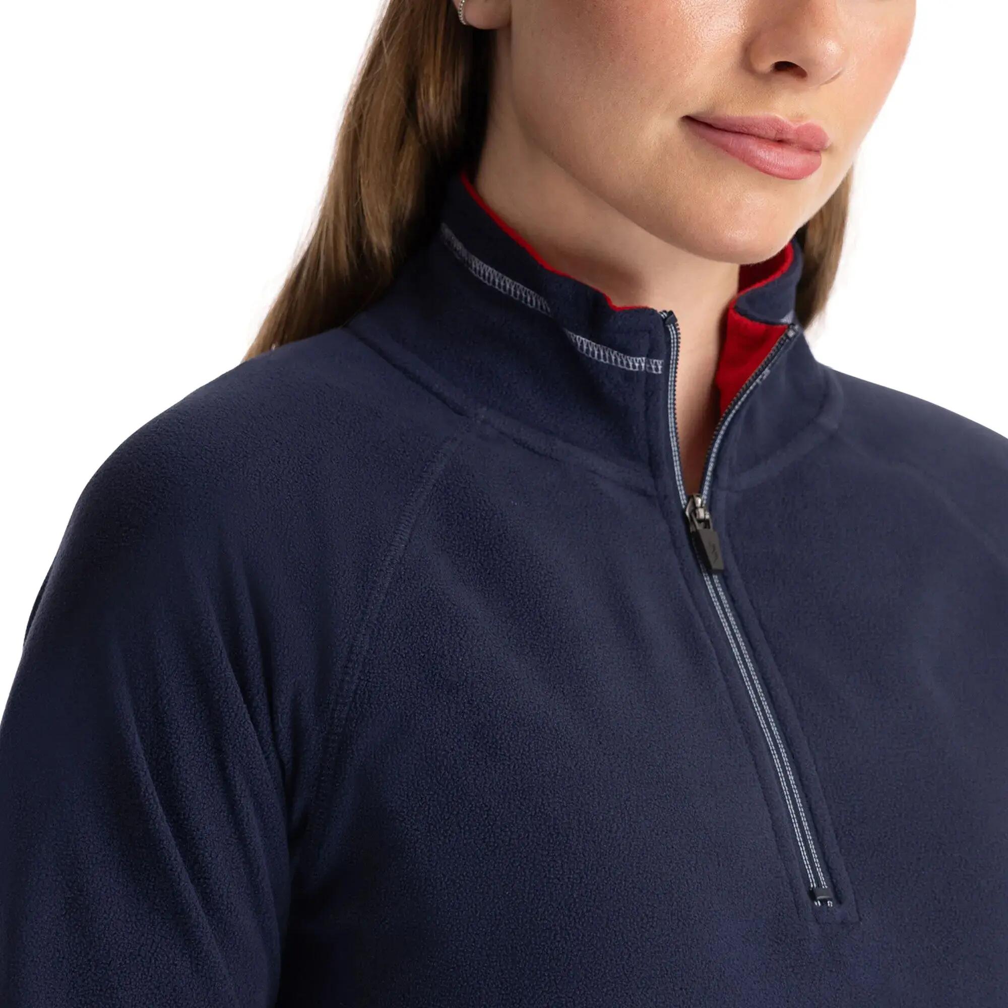 Felpa Di Pile Donna Trespass Skylar Blu Navy Rosso 6/6