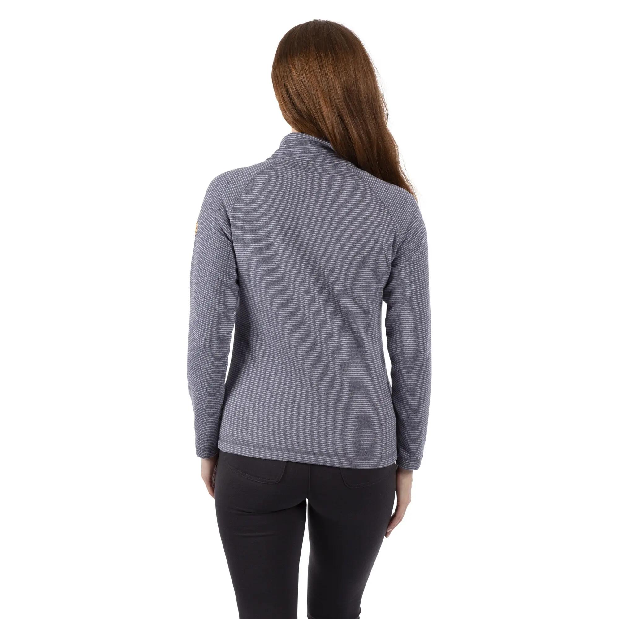 Forro Polar Olga de Cuero para Mujer Azul Denim Jaspeada 7/7