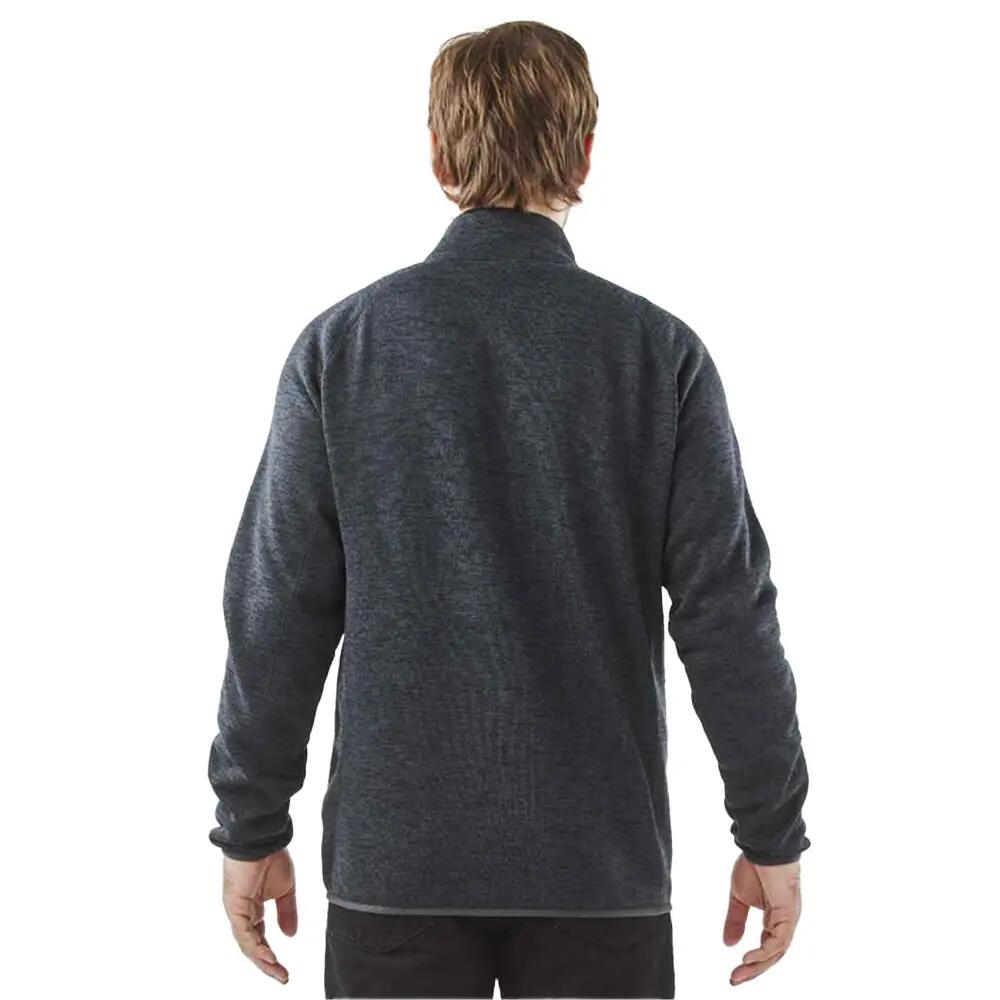 Mens Full Zip Fleece Jacket (Navy Heather) 5/5