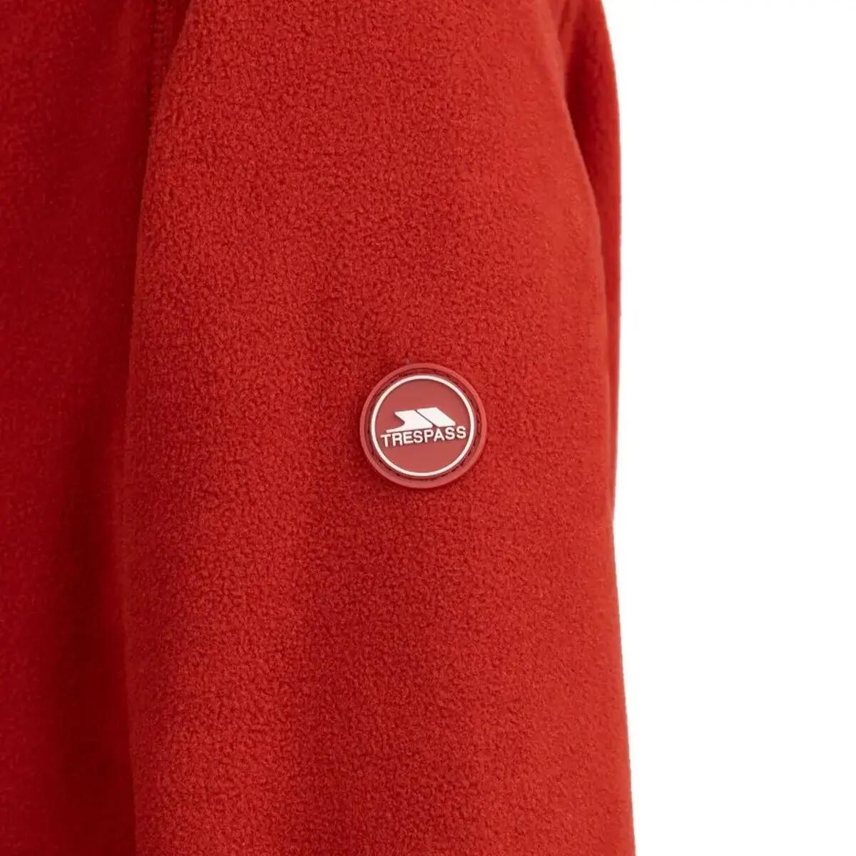 Haut Polaire À Col Montant Boutonné MANTLE Femme (Rouge Orange) 6/6