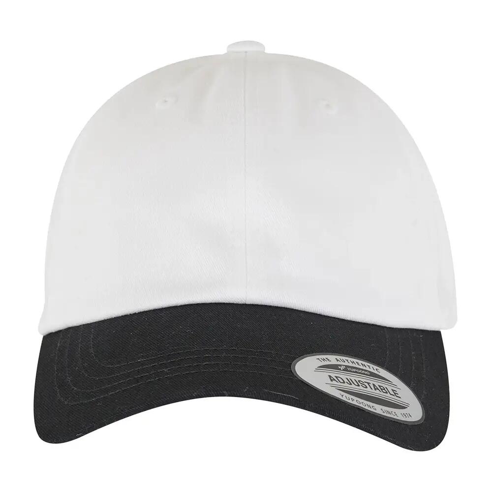 Yupoong Two Tone Low Profile Classic Baseball Cap (White/Black) 5/5