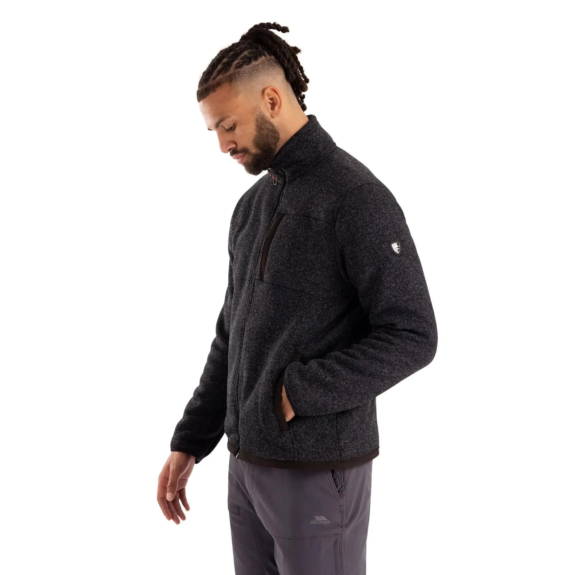 Veste Polaire BRAMALL Homme (Noir Chiné) 7/7