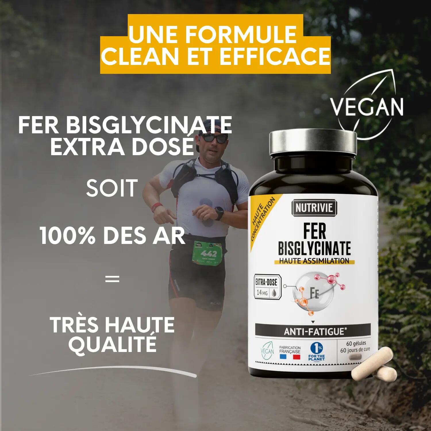 Fer Bisglycinate - 2mois - Haute Absorption – Énergie et Endurance Sportive 3/5