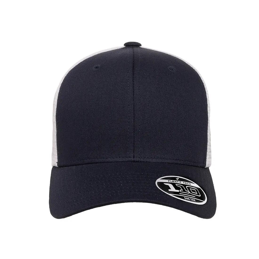 Cap Due Toni Adulto Unisex Flexfit 110 Blu Navy/Bianco 5/6