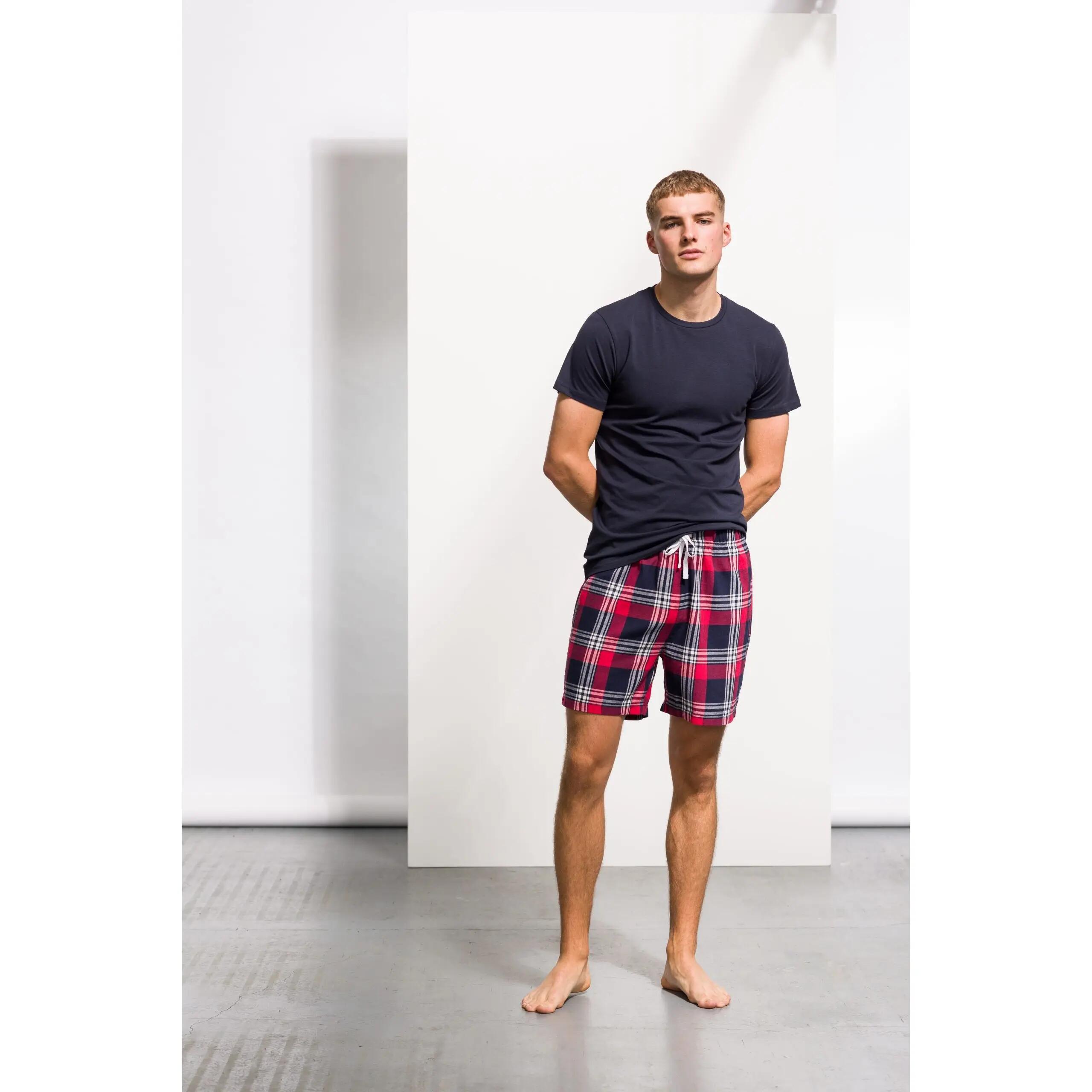 Short Décontracté TARTAN Homme (Rouge/bleu Marine) 5/5