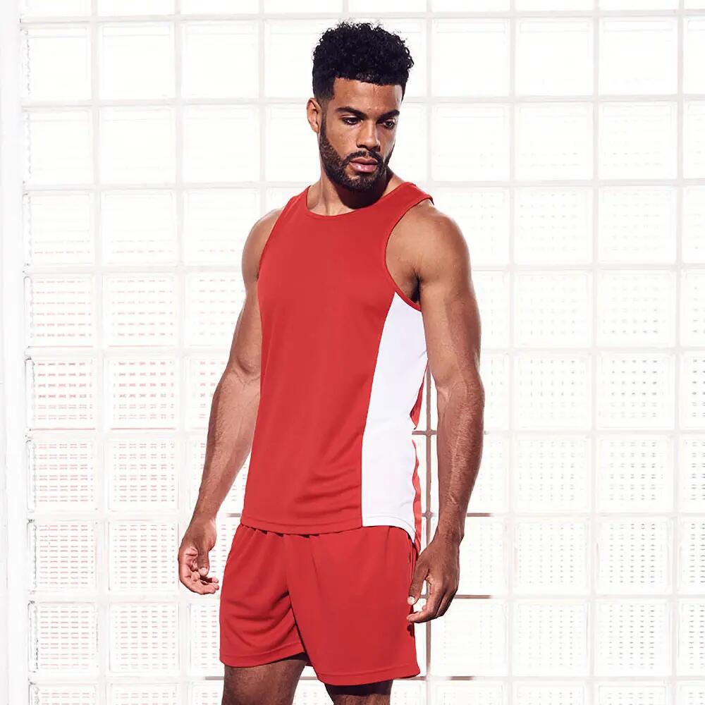 Pantaloncini Sportivi Uomo Just Cool Rosso Fuoco 5/5