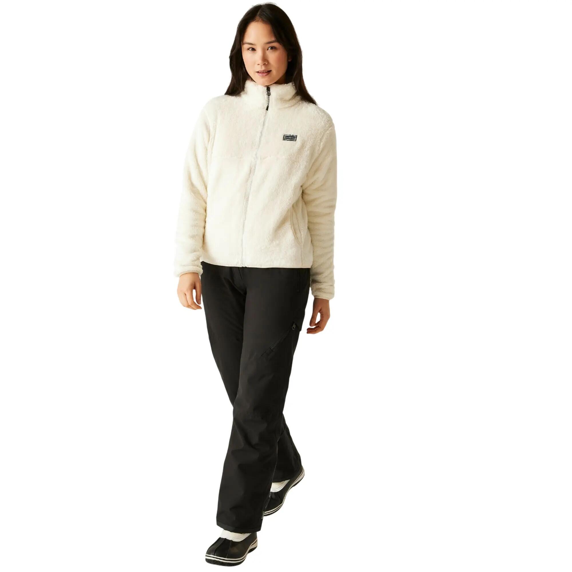 Womens/Ladies Gnarly Fleece Top (Egret) 7/7