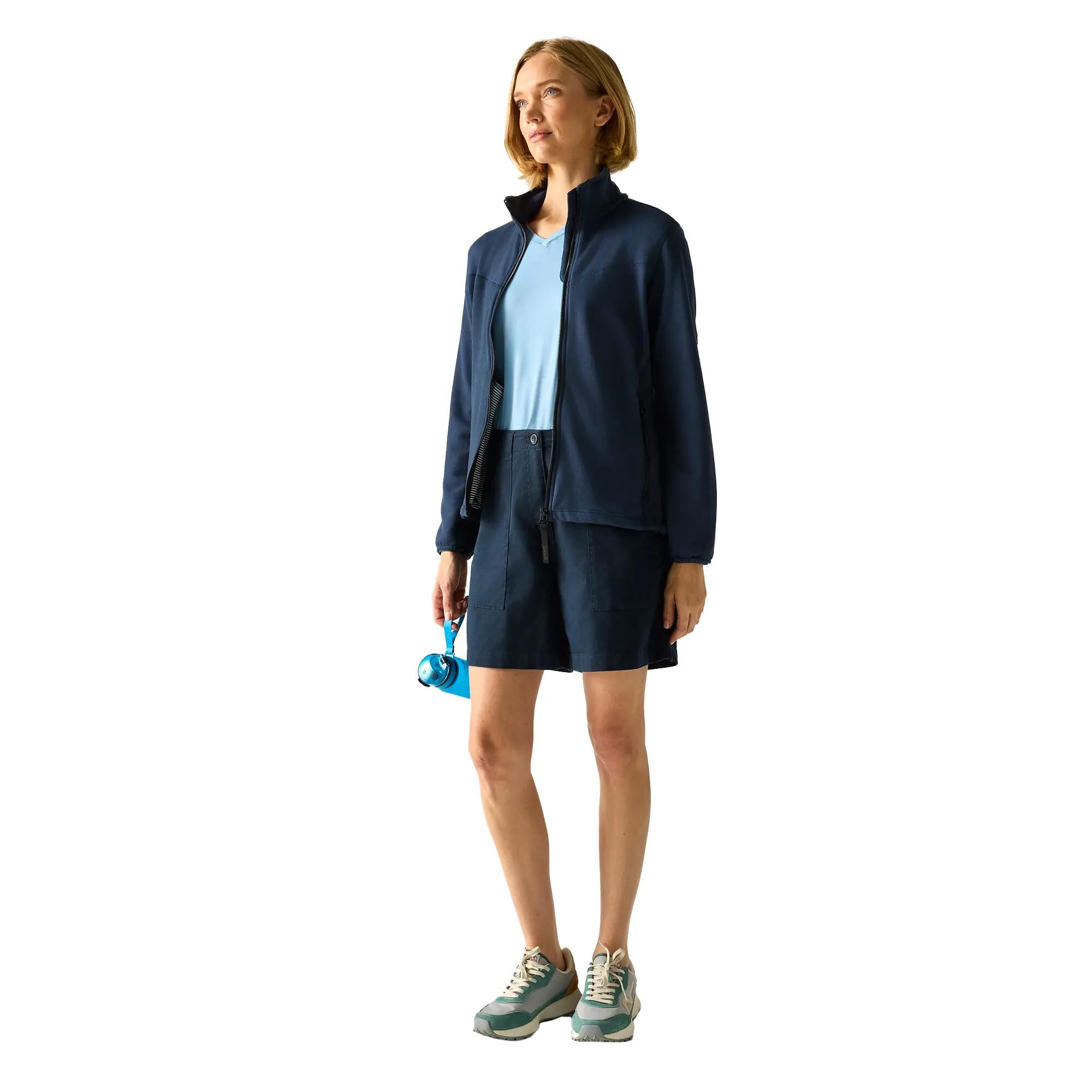 Giacca In Pile Cerniera Su Intera Lunghezza Donna Dare 2B Florena Blu Navy 6/6