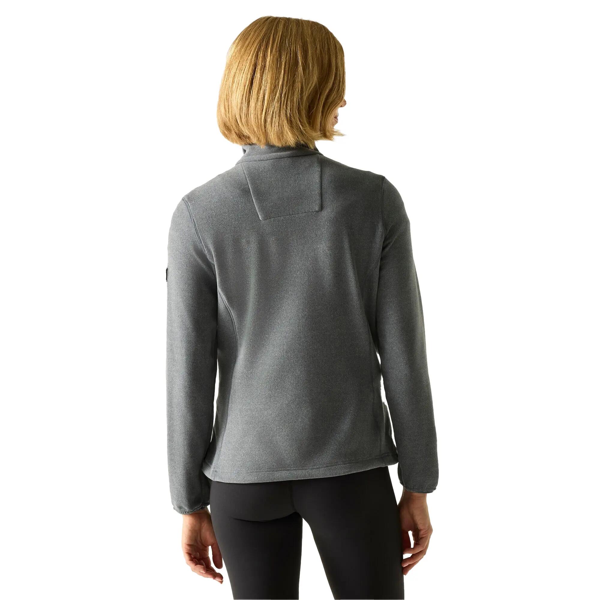 "Florena" Fleecejacke für , Durchgehender Reißverschluss Damen Dunkler Sturm 6/6