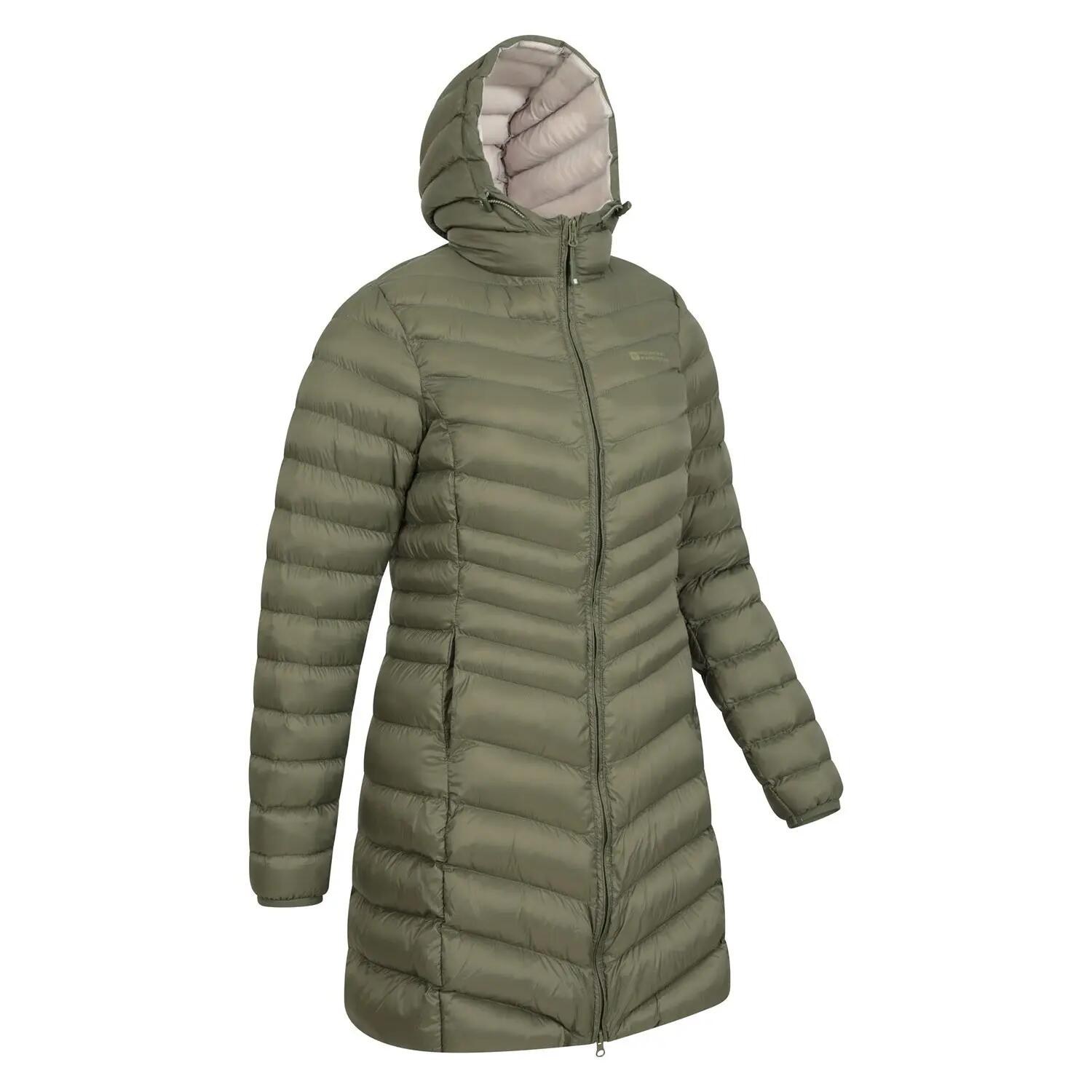 Giacca Imbottita Lungo Donna Mountain Warehouse Florence Kaki 6/6
