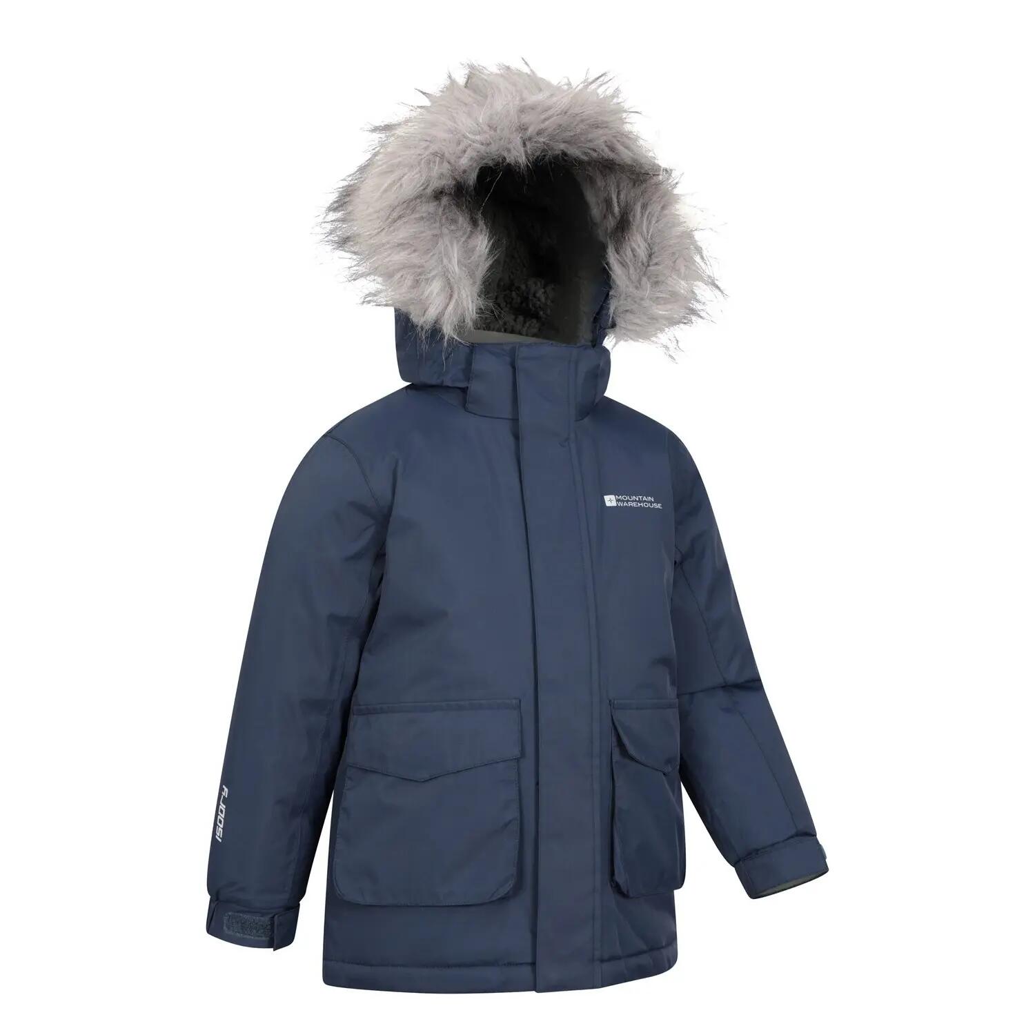 Childrens/Kids Ranger Logo Water Resistant Jacket (Blue) 5/5