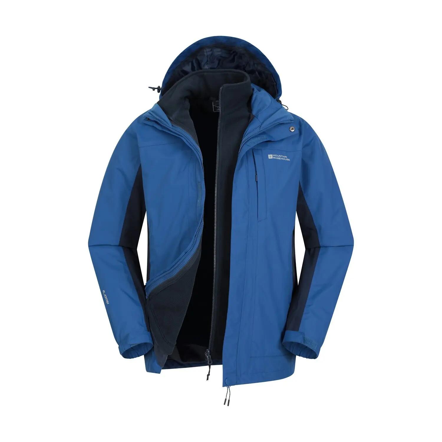 Giacca Impermeabile 3 In 1 Uomo Mountain Warehouse Thunderstorm Blu 5/5