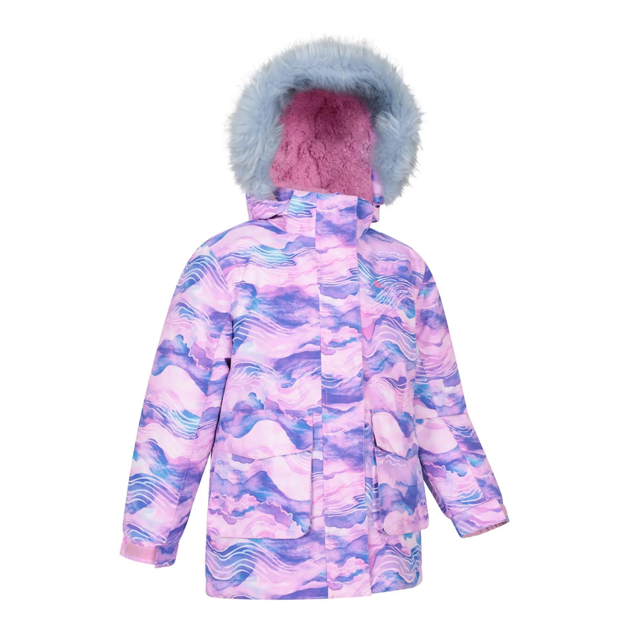 Giacca Mimetica Impermeabile Bambini Mountain Warehouse Ranger Viola 4/4