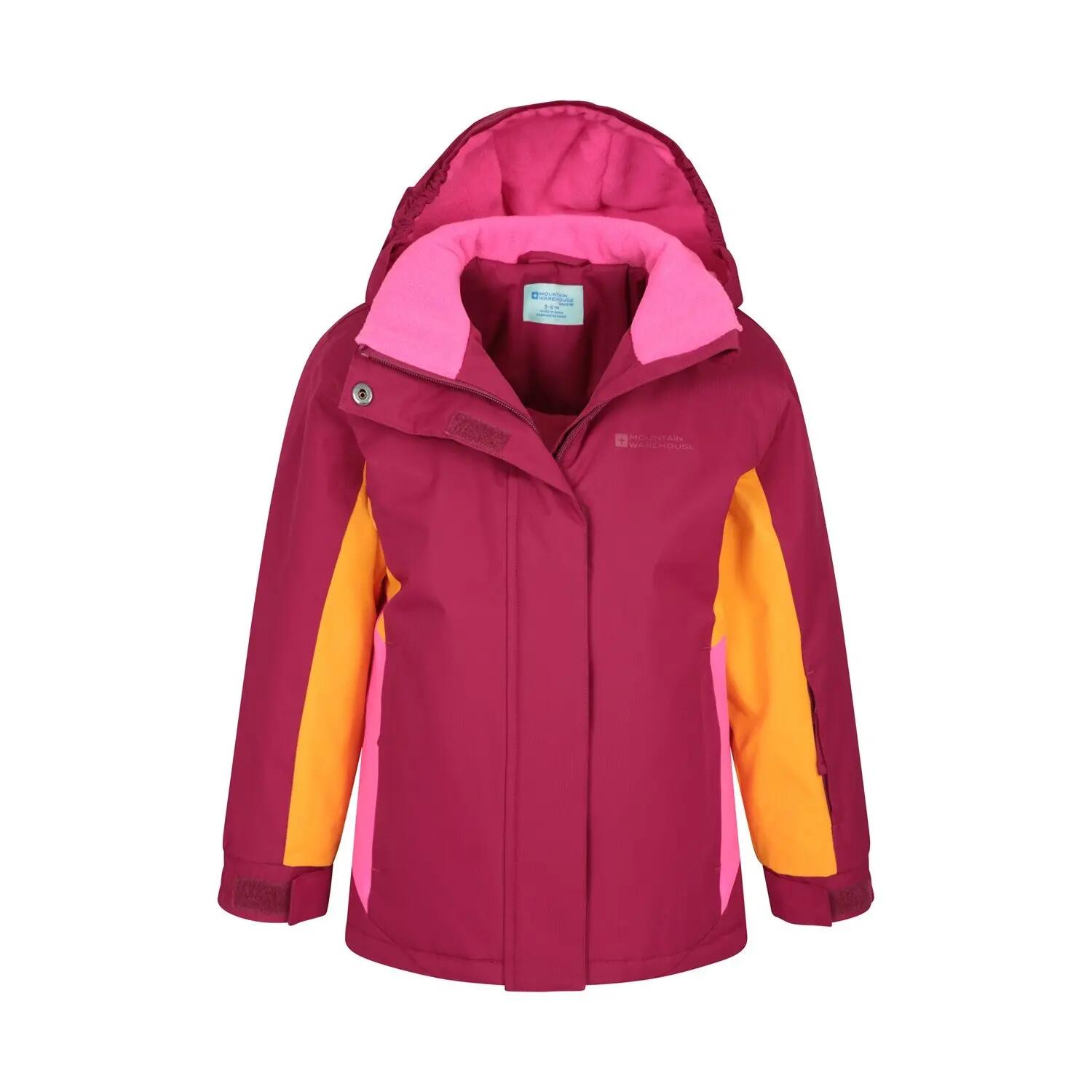 "Honey" Skijacke für Kinder Beerenrot 5/5