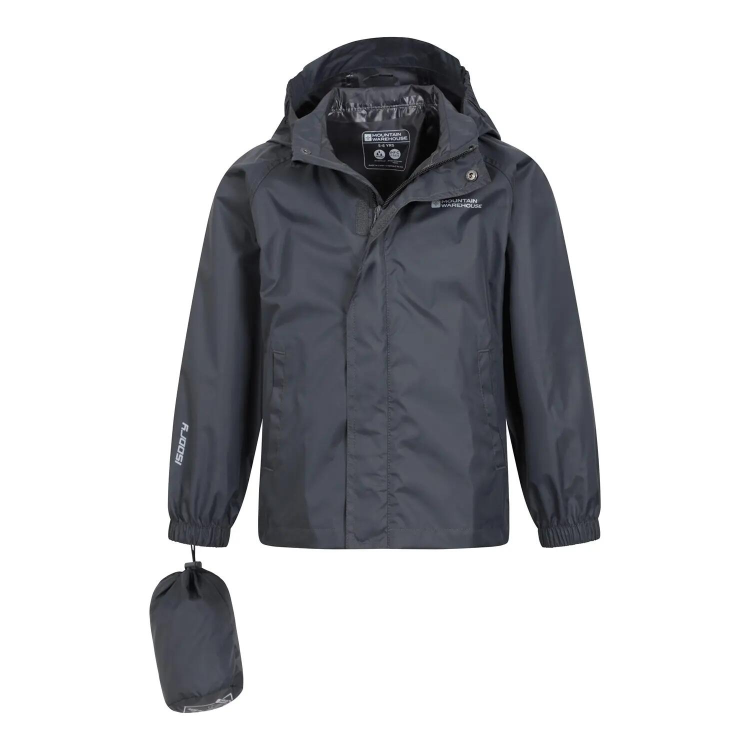 Veste Imperméable À Capuche PAKKA Enfant (Noir) 6/6