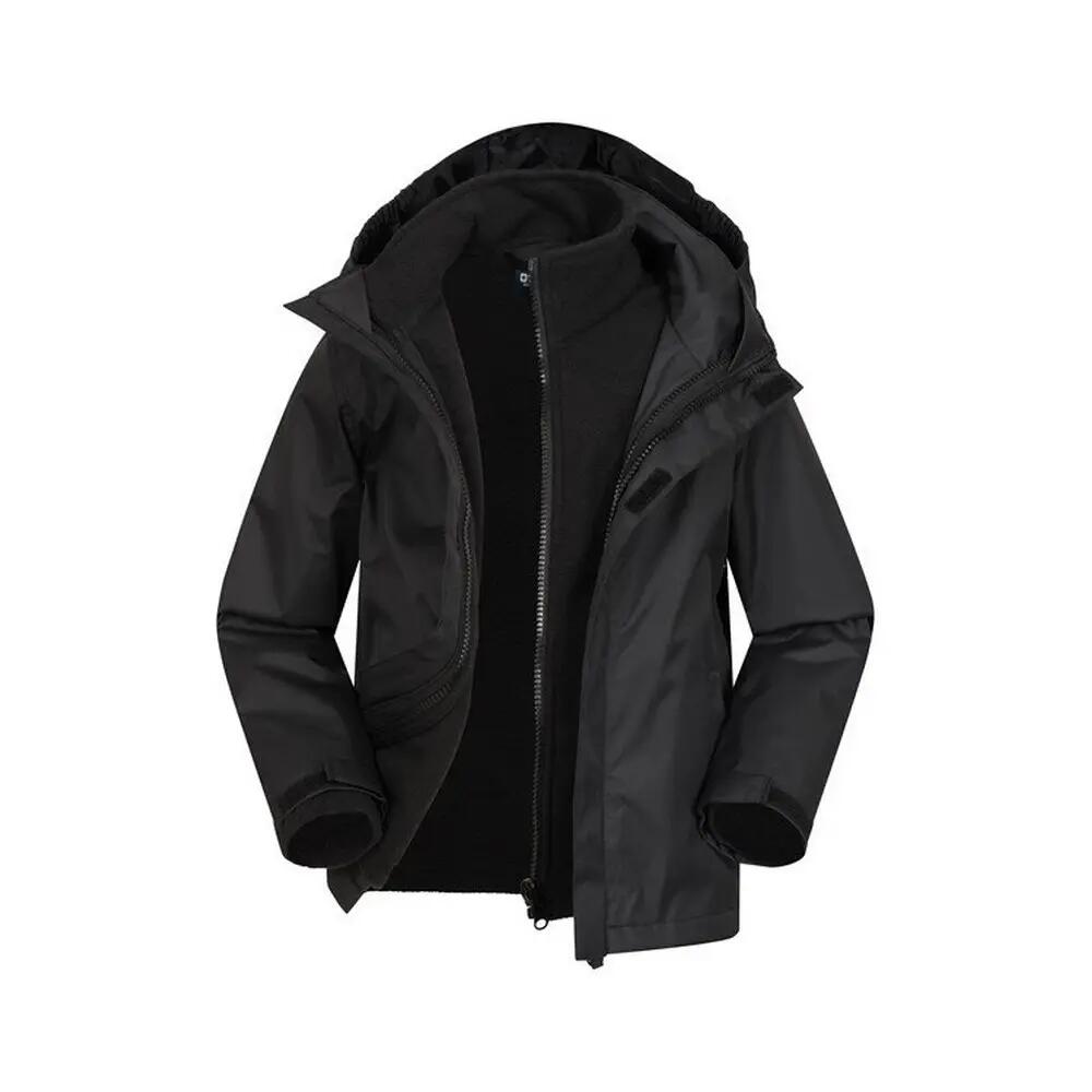 Childrens/Kids Fell 3 in 1 Jacket (Black) 6/6