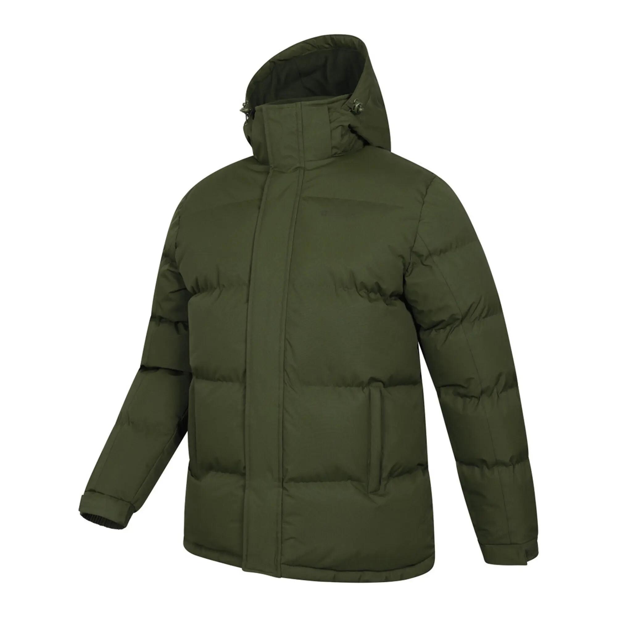 Mens Snow Padded Jacket (Dark Khaki) 3/4