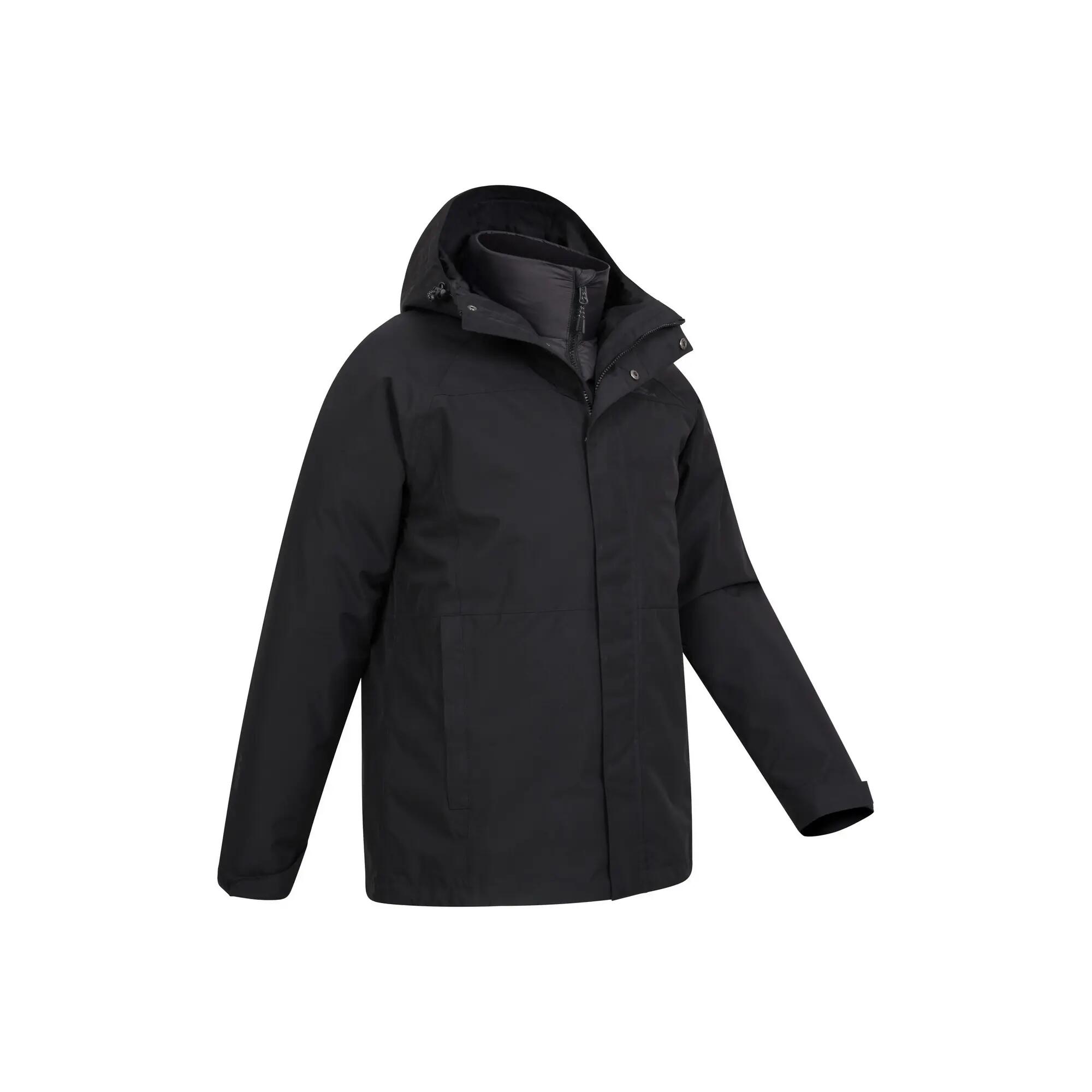 Mens Alaskan 3 In 1 Waterproof Jacket (Black) 5/6
