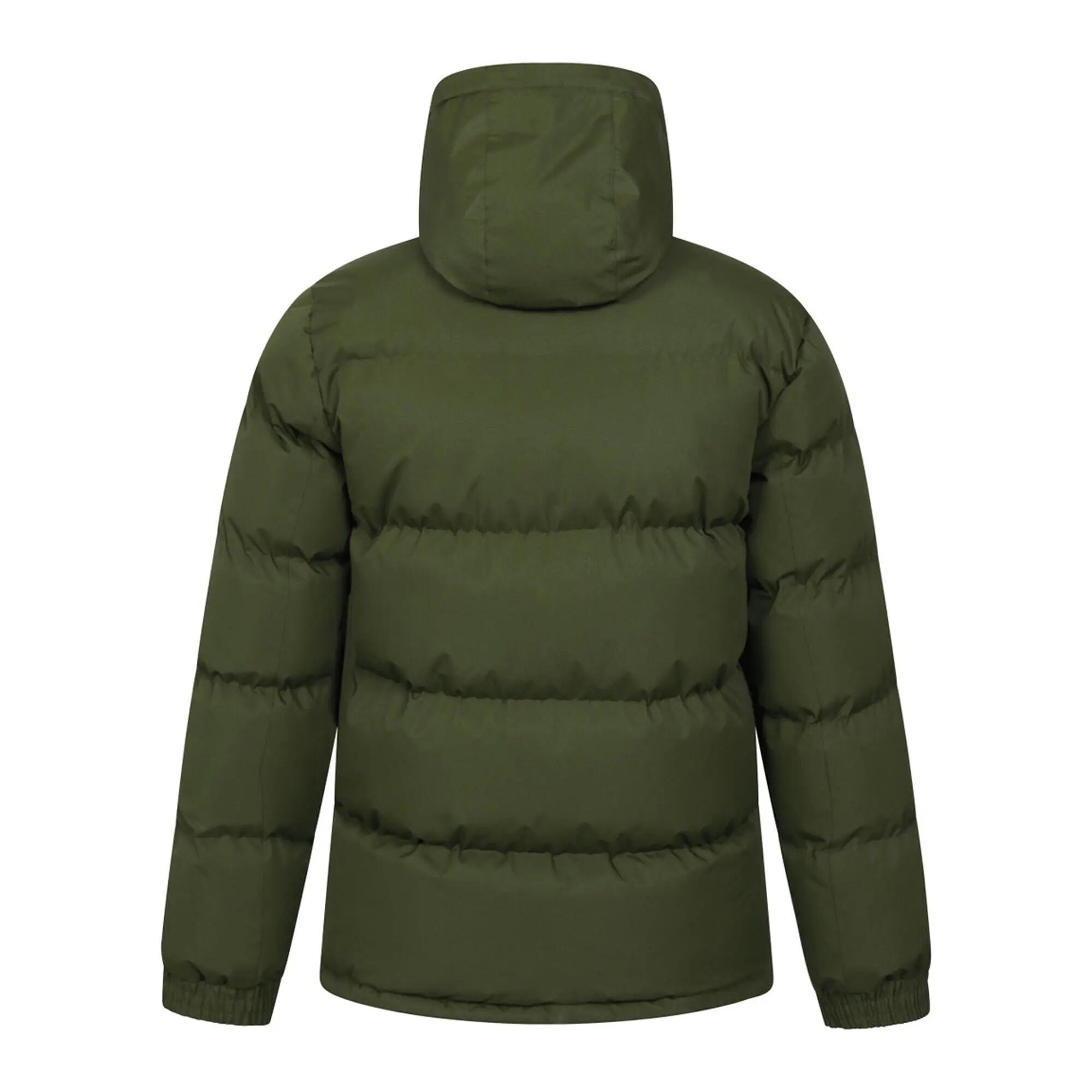 Mens Snow Padded Jacket (Dark Khaki) 2/4