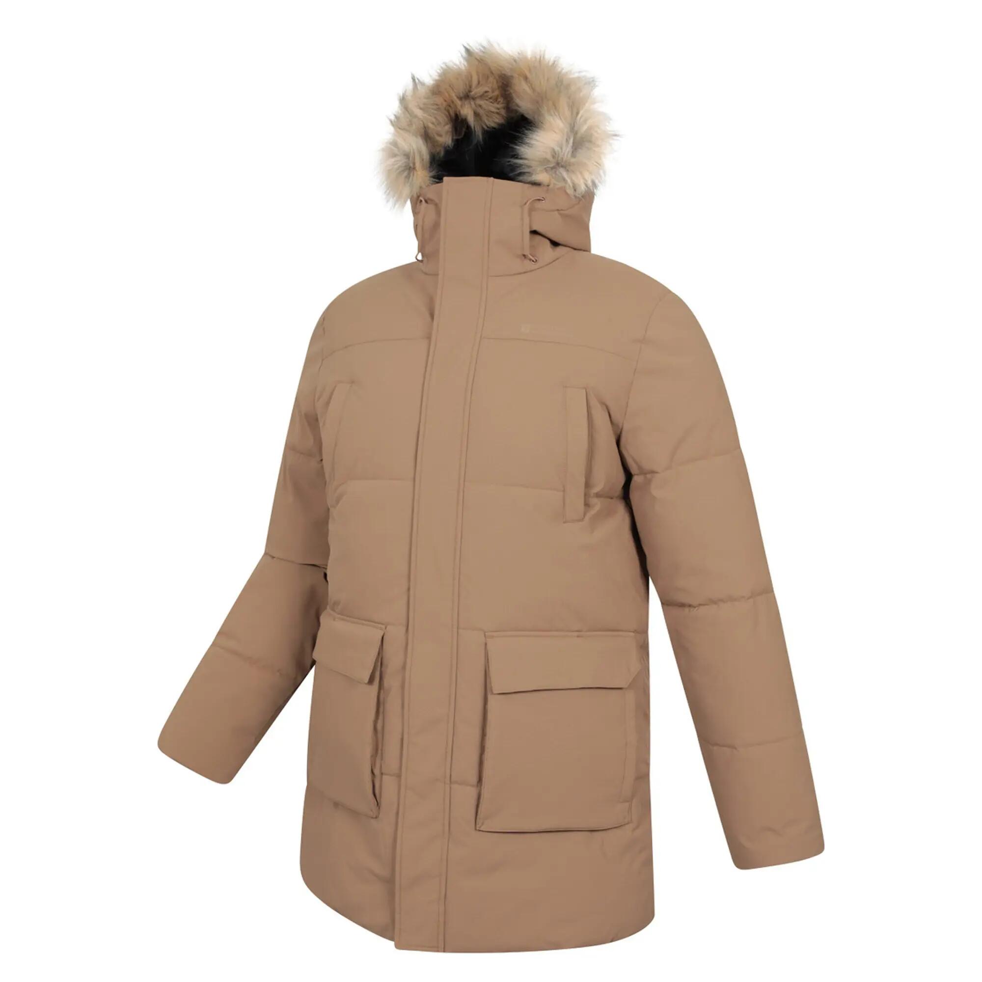 "Fern" Parka Wattiert für Herren Hellbraun 3/4