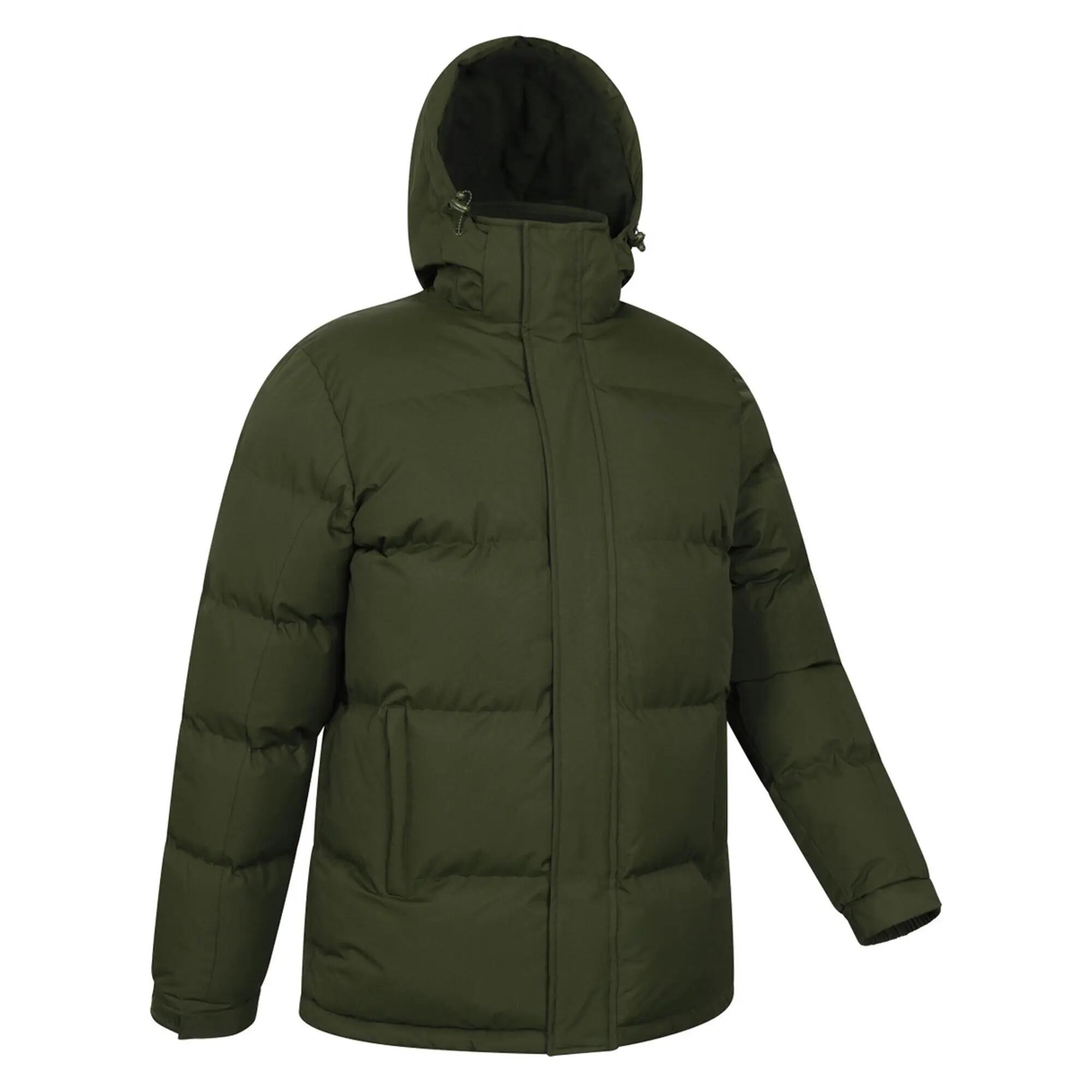 Mens Snow Padded Jacket (Dark Khaki) 4/4